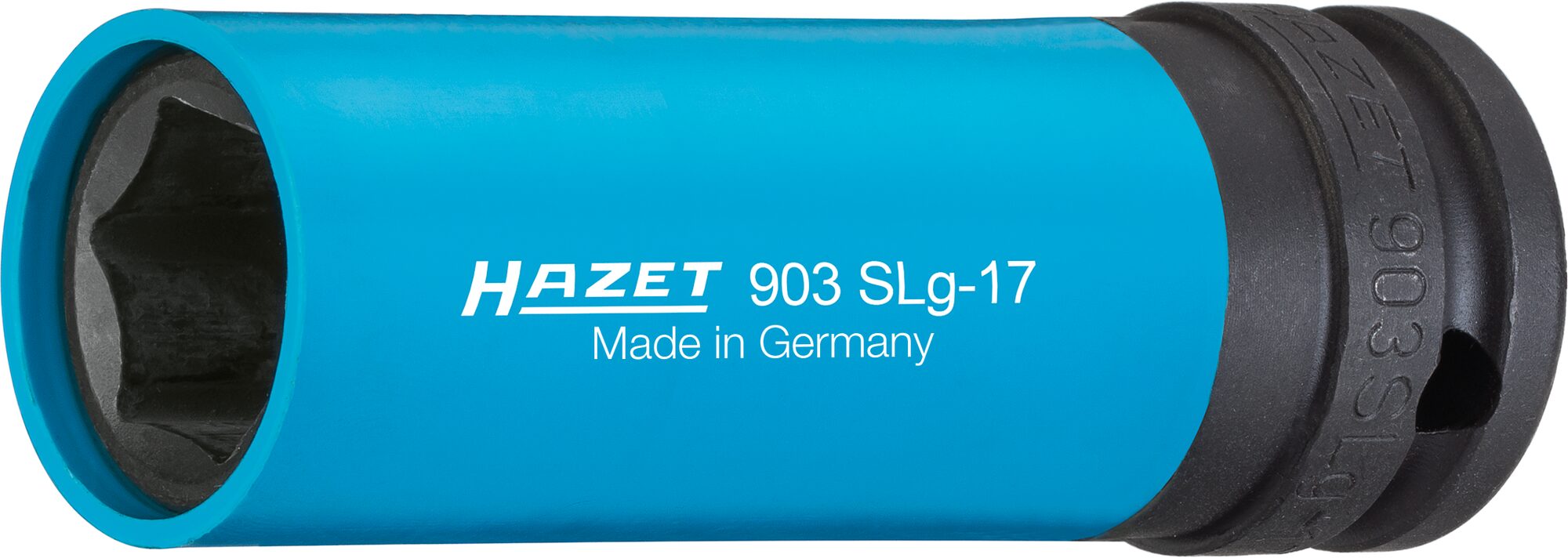 HAZET Schlag-, Maschinenschrauber Steckschlüsseleinsatz · Sechskant 903SLG-17 · Vierkant hohl 12,5 mm (1/2 Zoll) · Außen Sechskant-Tractionsprofil · 17 mm