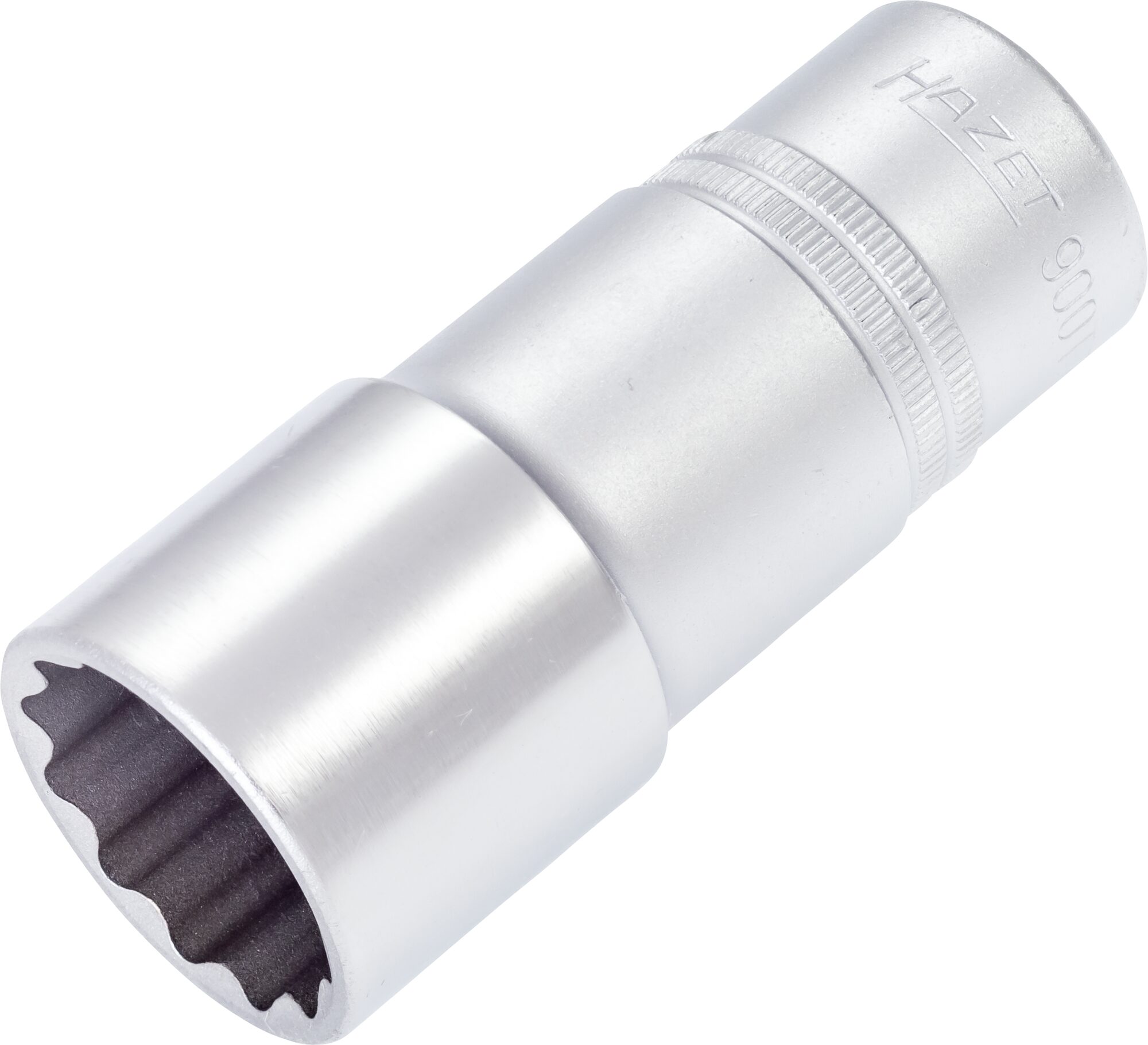 HAZET Steckschlüsseleinsatz · Doppelsechskant 900TZ-27 · Vierkant hohl 12,5 mm (1/2 Zoll) · Außen Doppel-Sechskant-Tractionsprofil · 27 mm