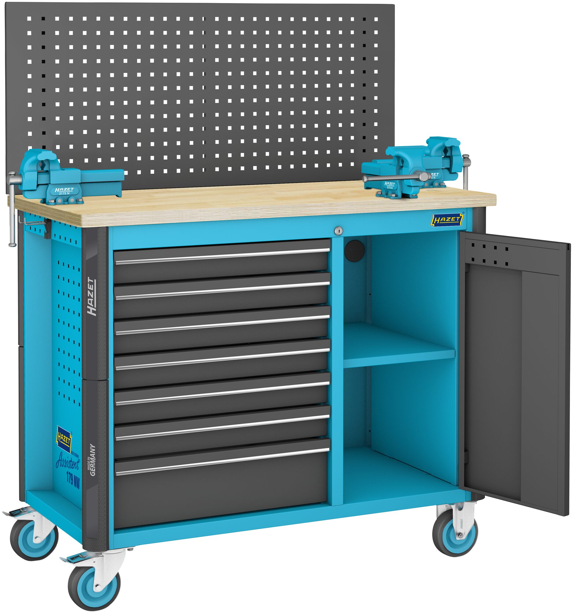 HAZET Fahrbare Werkbank 179NW-7/230 · Werkzeuge: 230