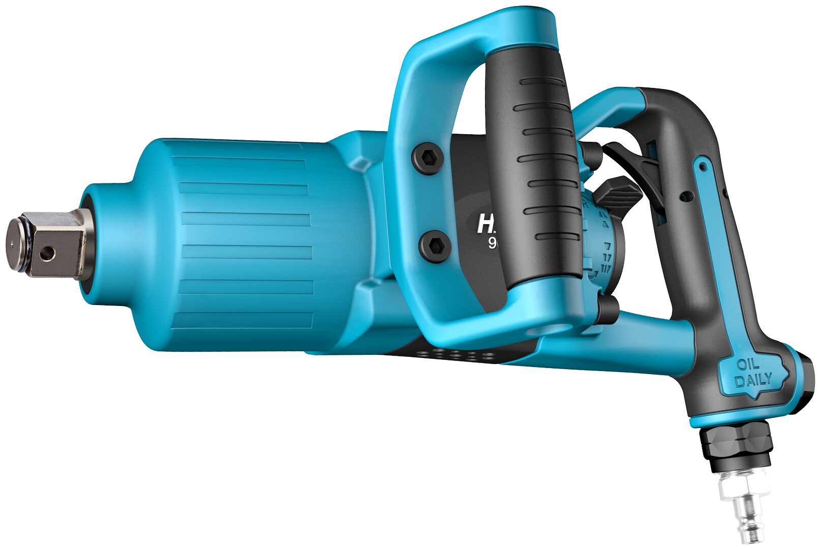 HAZET Schlagschrauber 9014PS-1 · Lösemoment maximal: 3400 Nm · Vierkant massiv 25 mm (1 Zoll) · Direkthammer-Schlagwerk