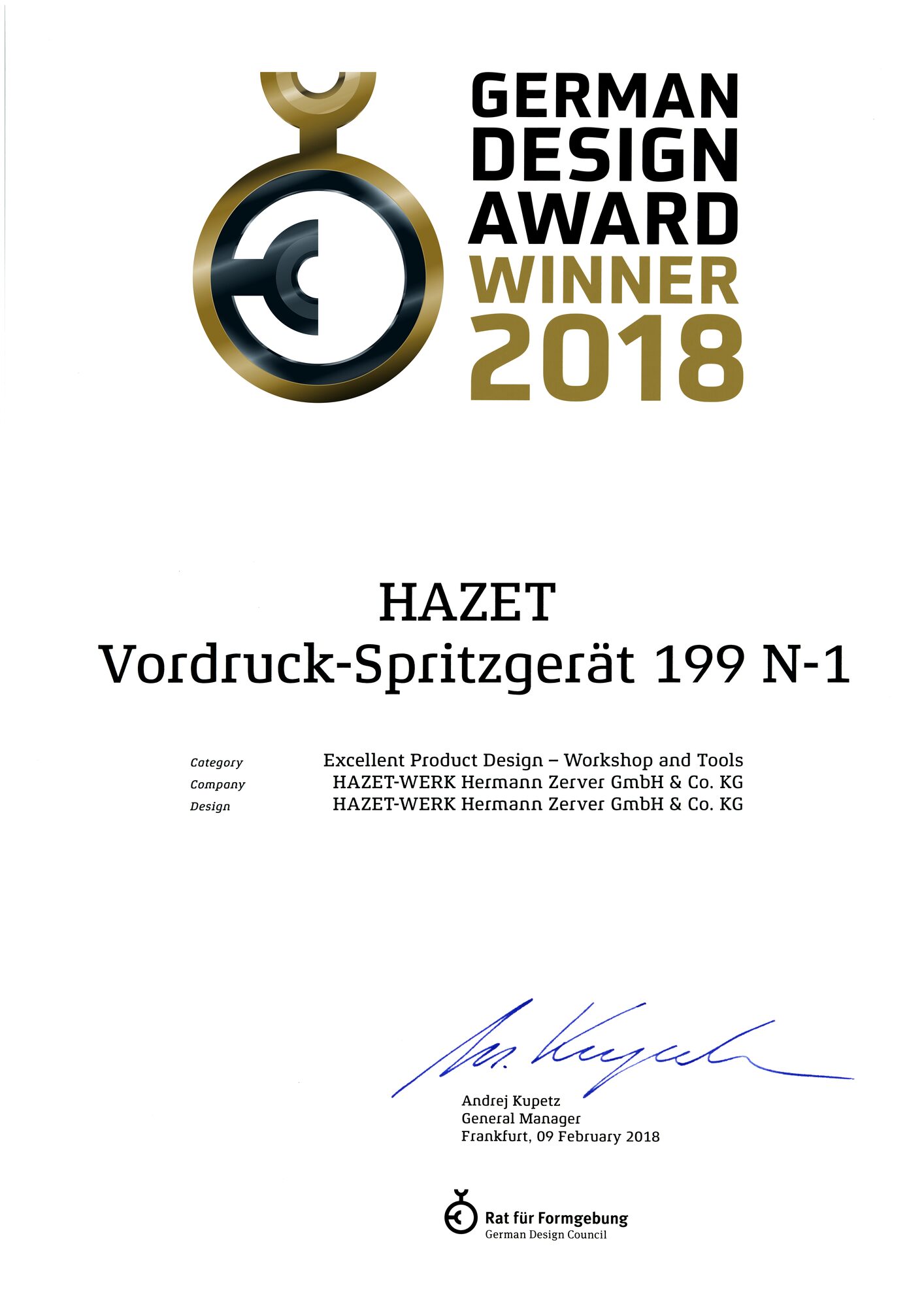 HAZET Pumpsprühflasche 199N-1 HAZET Pumpsprühflasche 199N-1