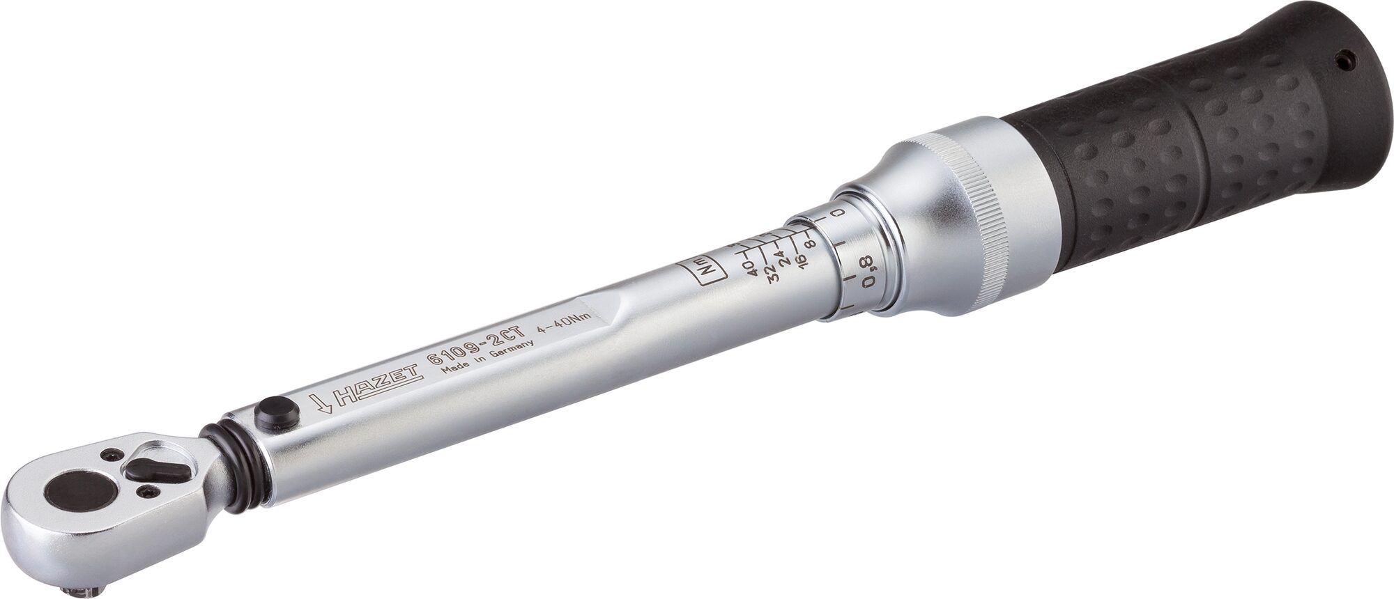 HAZET Drehmomentschlüssel 6109-2CT · Drehmomentbereich min-max: 4–40 Nm · Genauigkeit: 2% · 1/4 Zoll (6,3 mm) Vierkant massiv · 256 mm HAZET Drehmomentschlüssel 6109-2CT · Drehmomentbereich min-max: 4–40 Nm · Genauigkeit: 2% · 1/4 Zoll (6,3 mm) Vierkant massiv · 256 mm