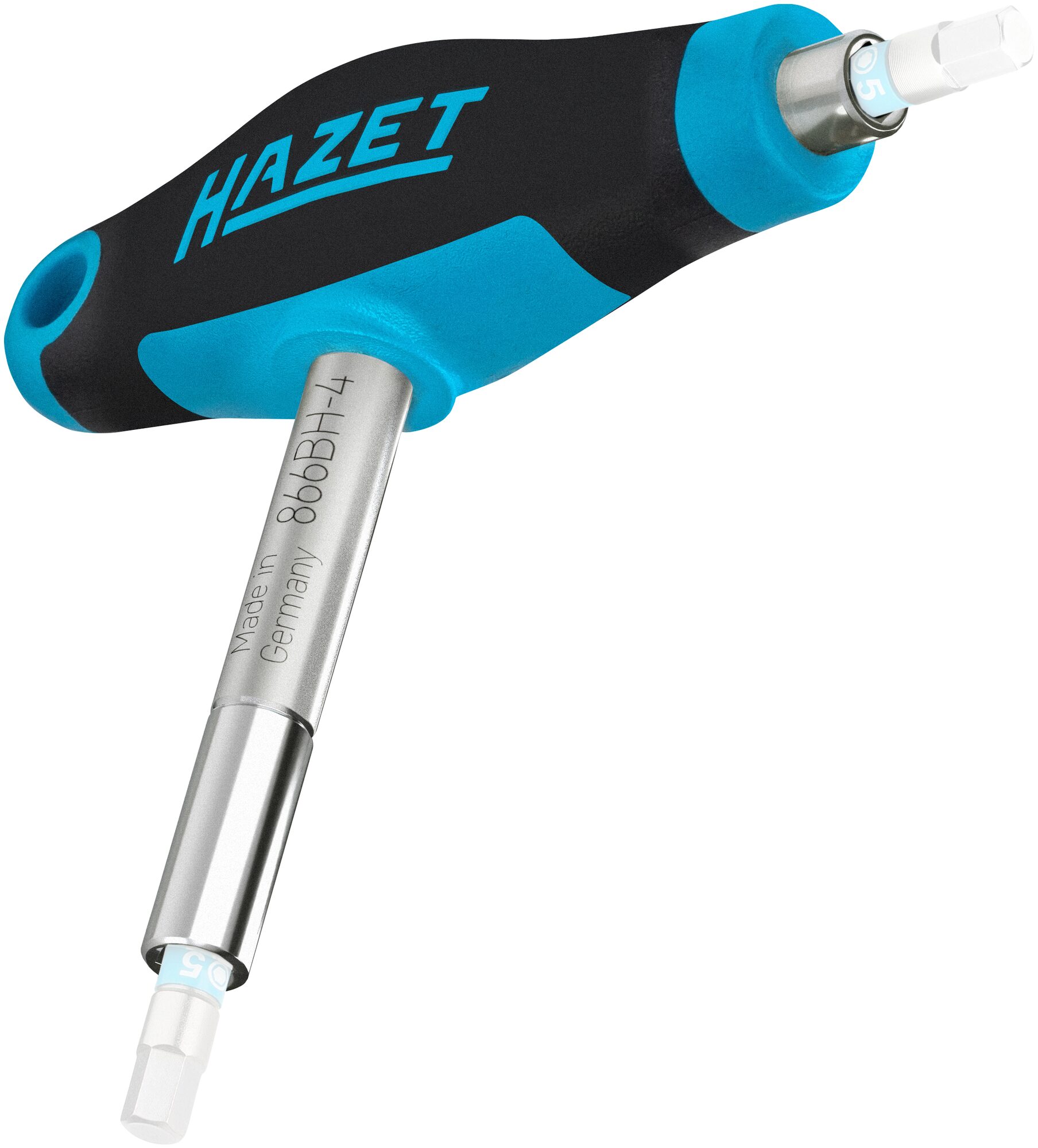 HAZET Doppel Bithalter mit T-Griff 866BH-4 · 1/4 Zoll (6,3 mm) Sechskant hohl · 97 mm