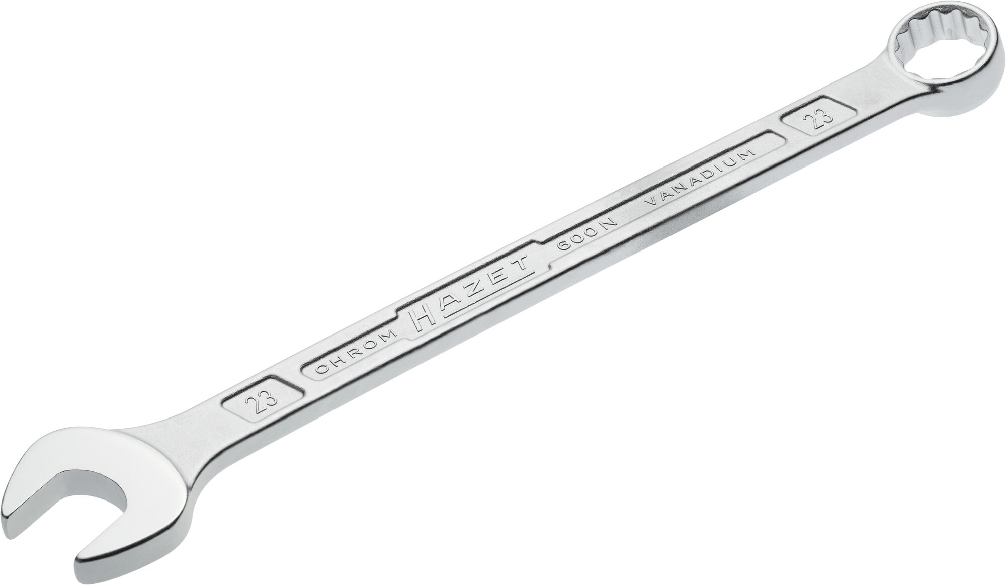 HAZET Ring-Maulschlüssel 600N-23 · Außen Doppel-Sechskant-Tractionsprofil · 23 mm