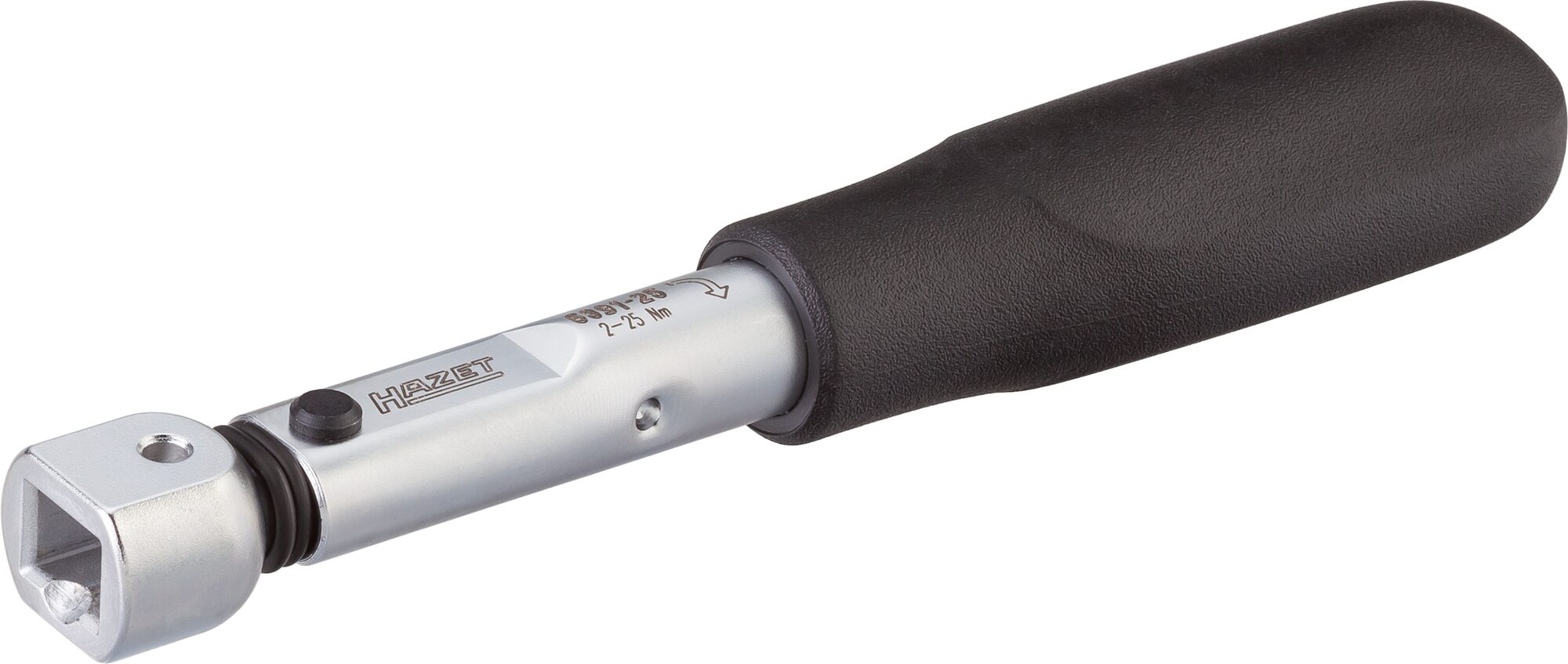 HAZET Drehmomentschlüssel 6391-25 · Drehmomentbereich min-max: 2–25 Nm · Genauigkeit: 2% · 9 x 12 mm Einsteck-Vierkant · 183 mm
