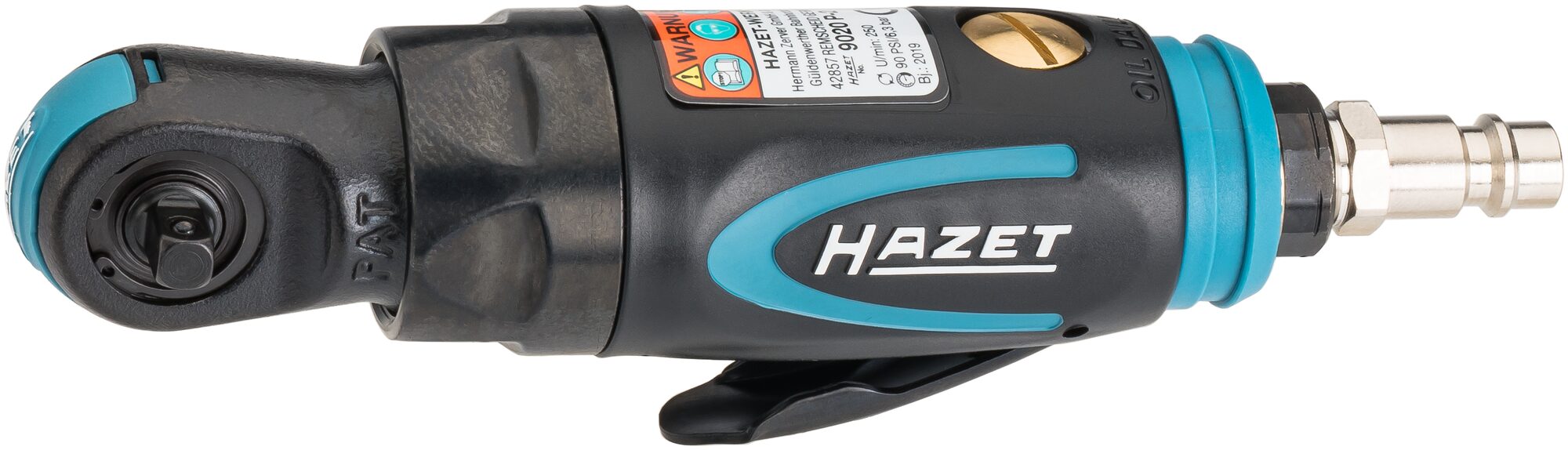HAZET Mini Ratschenschrauber 9020P-2 · 1/4 Zoll (6,3 mm) Vierkant massiv · 150 mm
