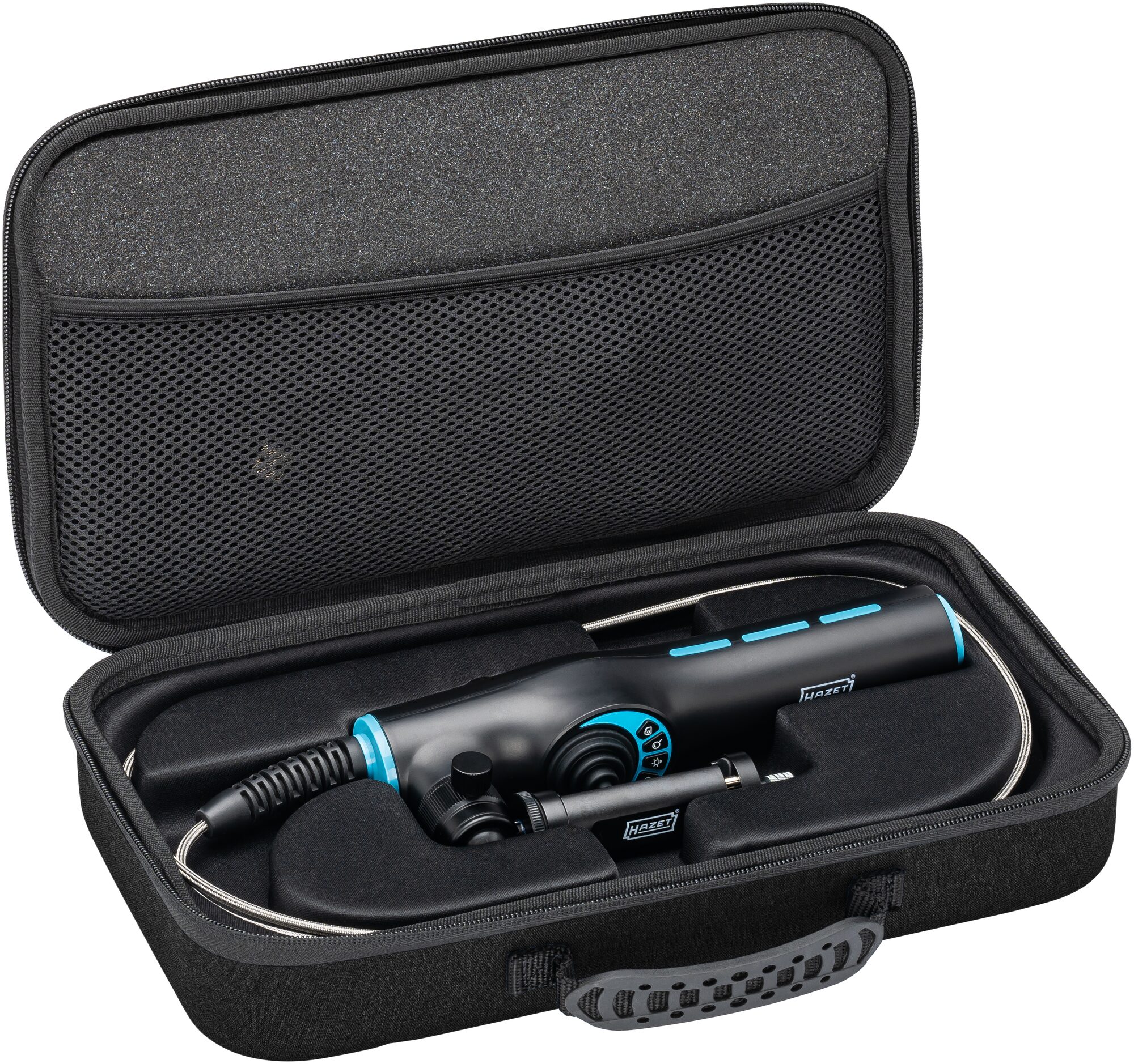 HAZET HD Videoendoskop Satz mit 360° Schwenksonde ? 3,9 mm 4812-24/4AF · 5-teilig