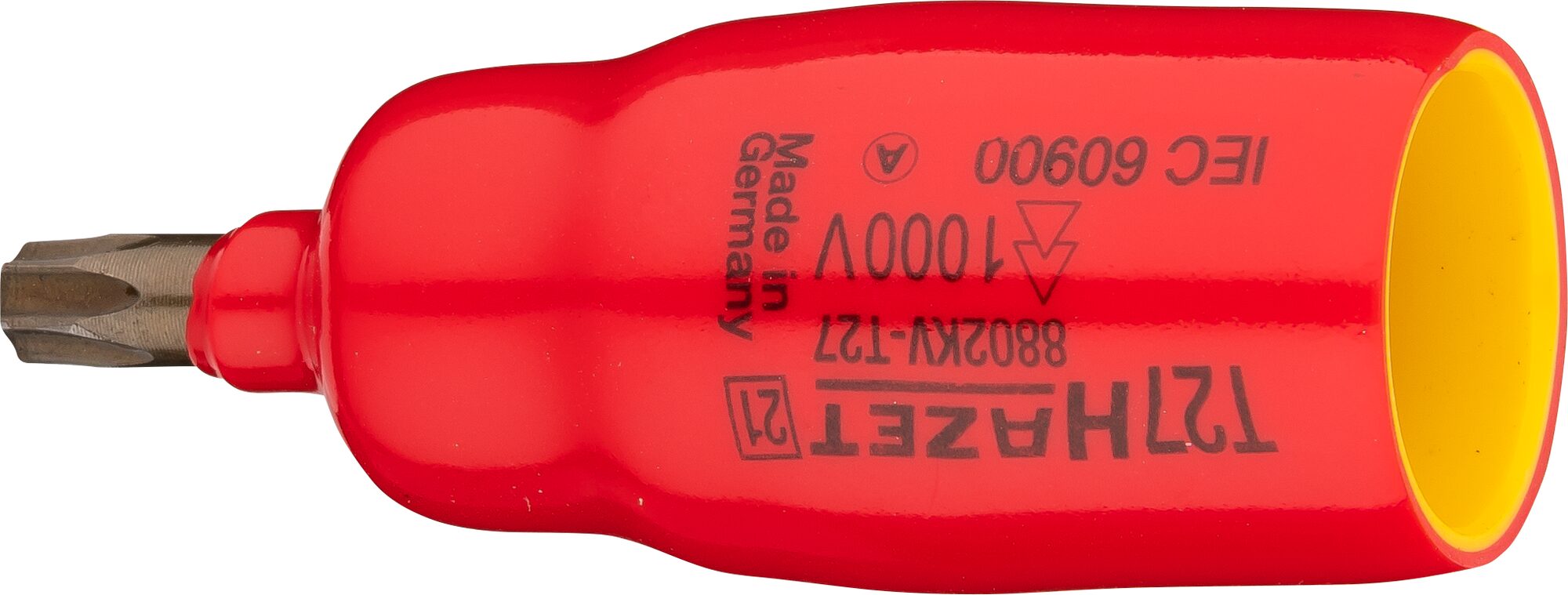 HAZET Schraubendreher-Steckschlüsseleinsatz 8802KV-T27 · Vierkant hohl 10 mm (3/8 Zoll) · Innen TORX® Profil · T27
