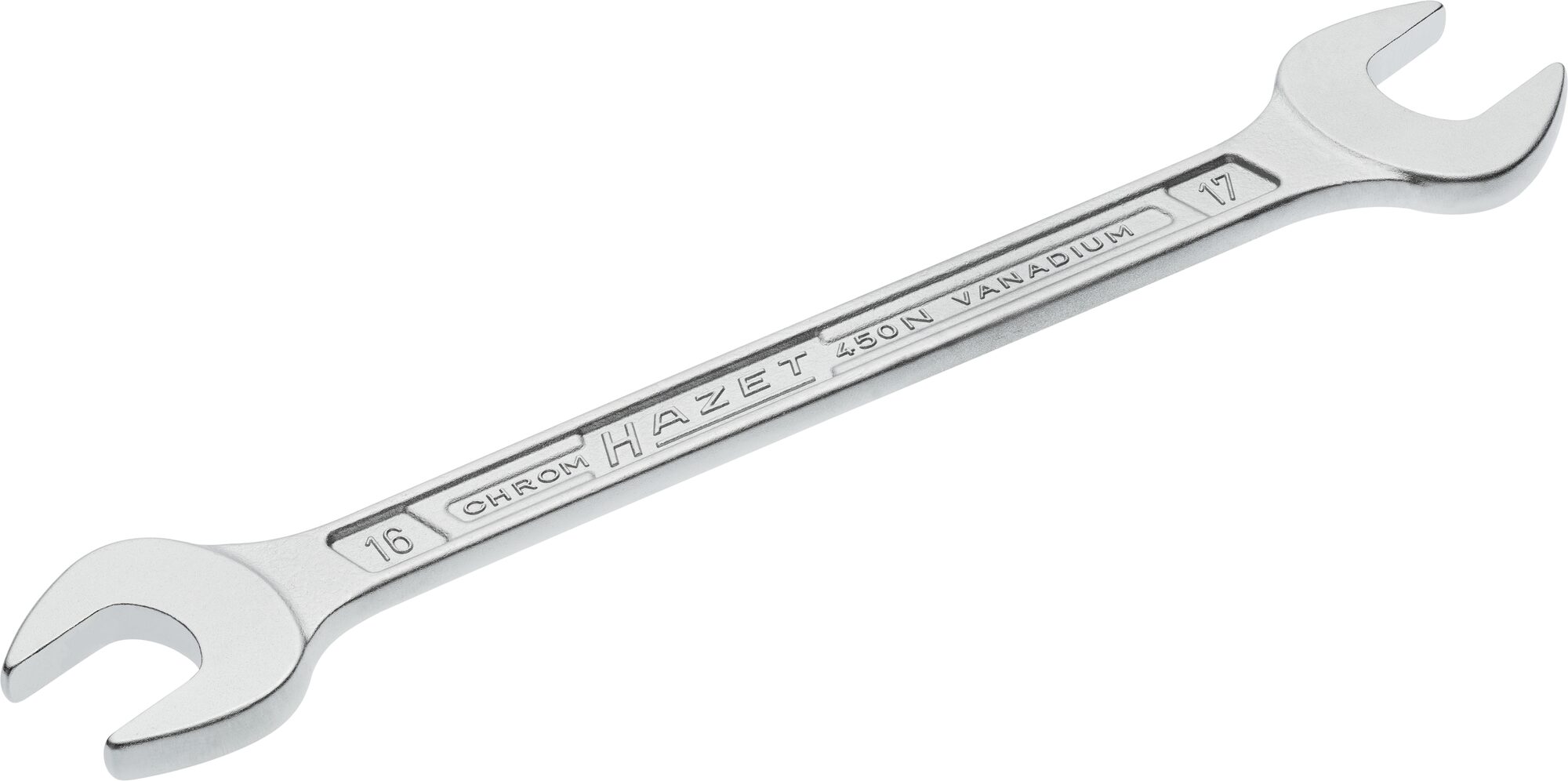 HAZET Doppel-Maulschlüssel 450N-16X17 · Außen Sechskant Profil · 16 x 17 mm HAZET Doppel-Maulschlüssel 450N-16X17 · Außen Sechskant Profil · 16 x 17 mm