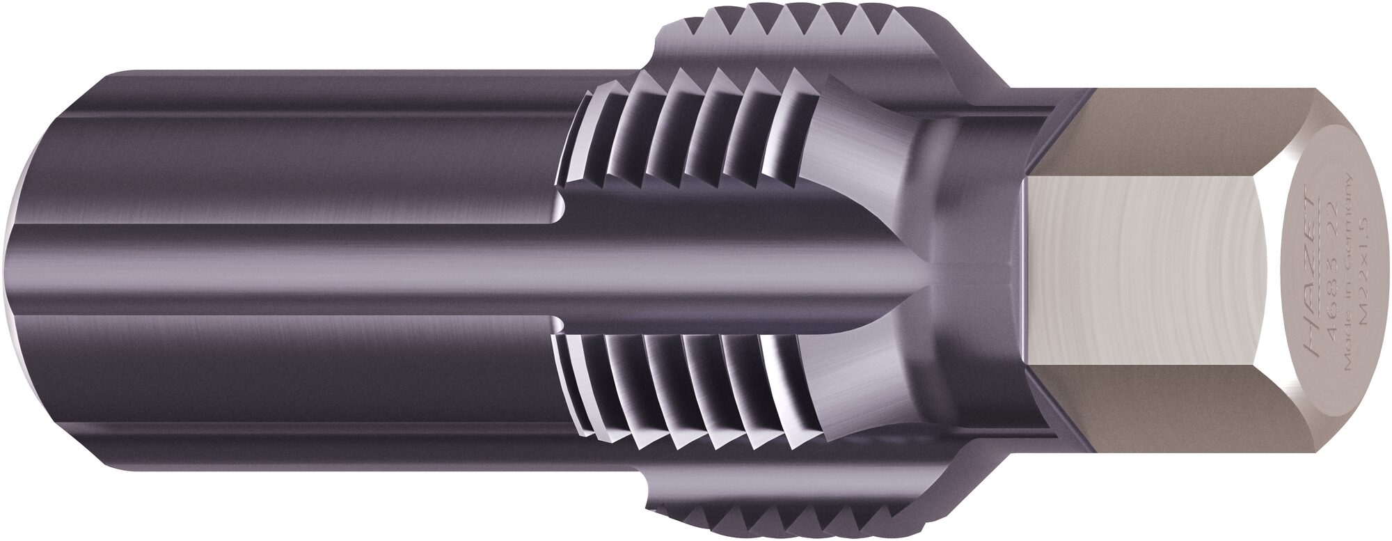 HAZET Gewinde-Nachschneider Abgastemperatur-Sensoren / -Sonden 4683-22 · 13 mm Außen-Sechskant · 50 mm