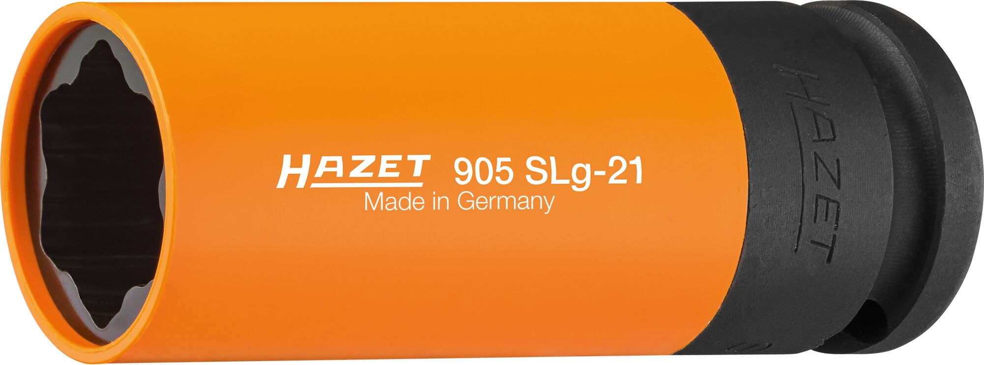 HAZET Schlag-, Maschinenschrauber Steckschlüsseleinsatz · Sonderprofil 905SLG-21 · Vierkant hohl 12,5 mm (1/2 Zoll) · Radschrauben Hybrid Sonderprofil · 21 mm