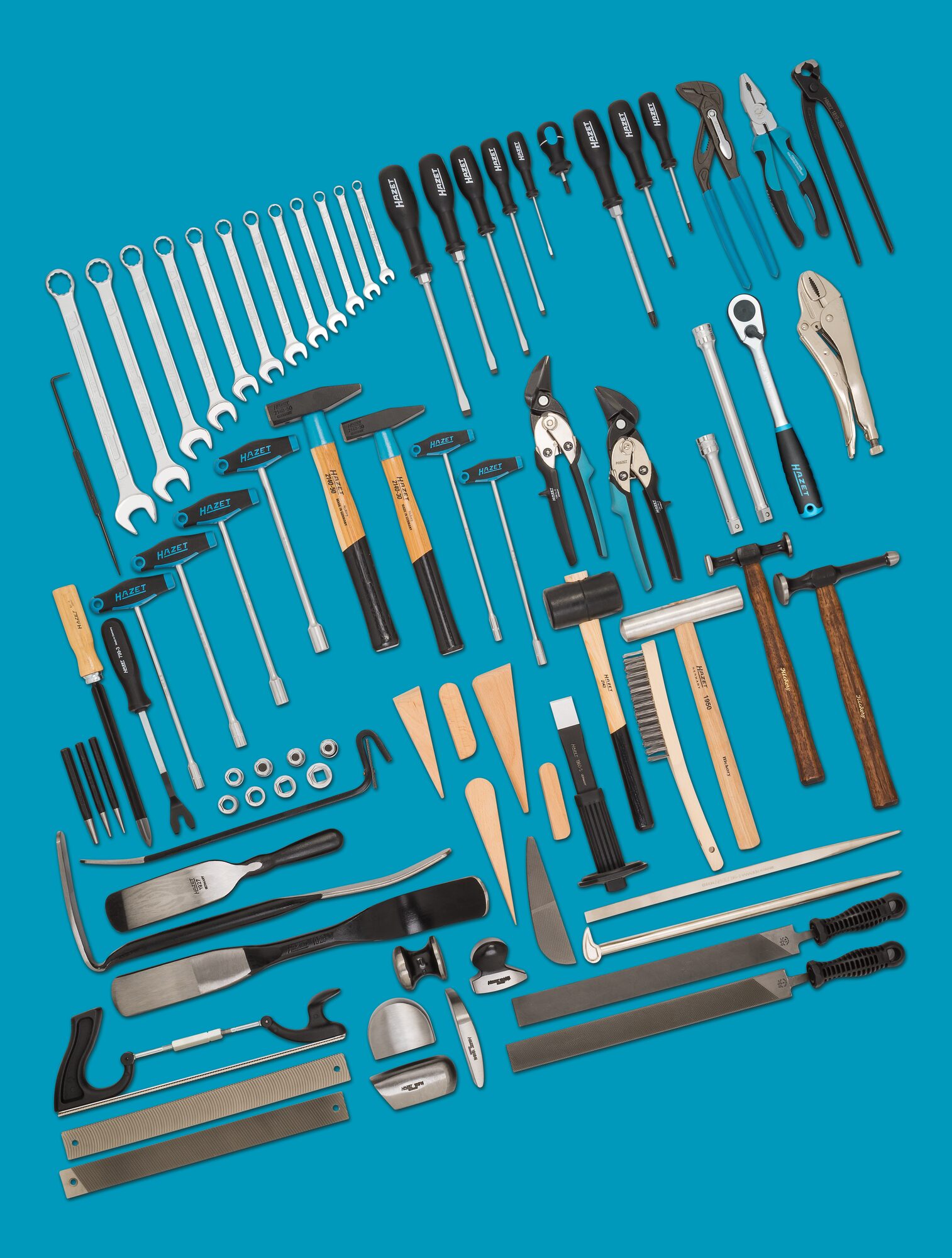 HAZET Werkzeug Sortiment 0-1900/77 · 0,4x2,5–1,6x10 · 6–24 · PH1–PH3 · Werkzeuge: 77