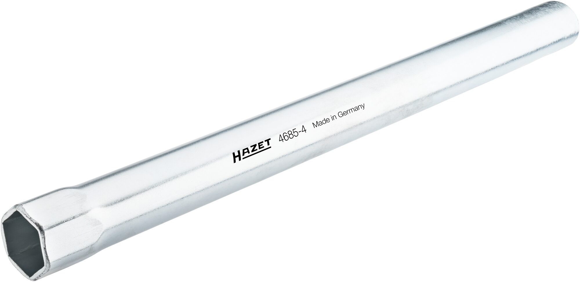 HAZET Rohr-Steckschlüssel 4685-4 · Vierkant hohl 12,5 mm (1/2 Zoll) · Außen Sechskant Profil · 24 mm