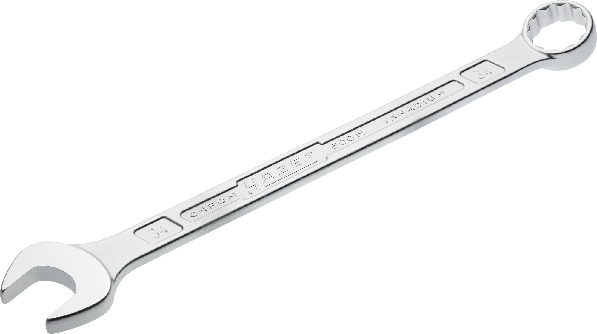 HAZET Ring-Maulschlüssel 600N-34 · Außen Doppel-Sechskant-Tractionsprofil · 34 mm HAZET Ring-Maulschlüssel 600N-34 · Außen Doppel-Sechskant-Tractionsprofil · 34 mm