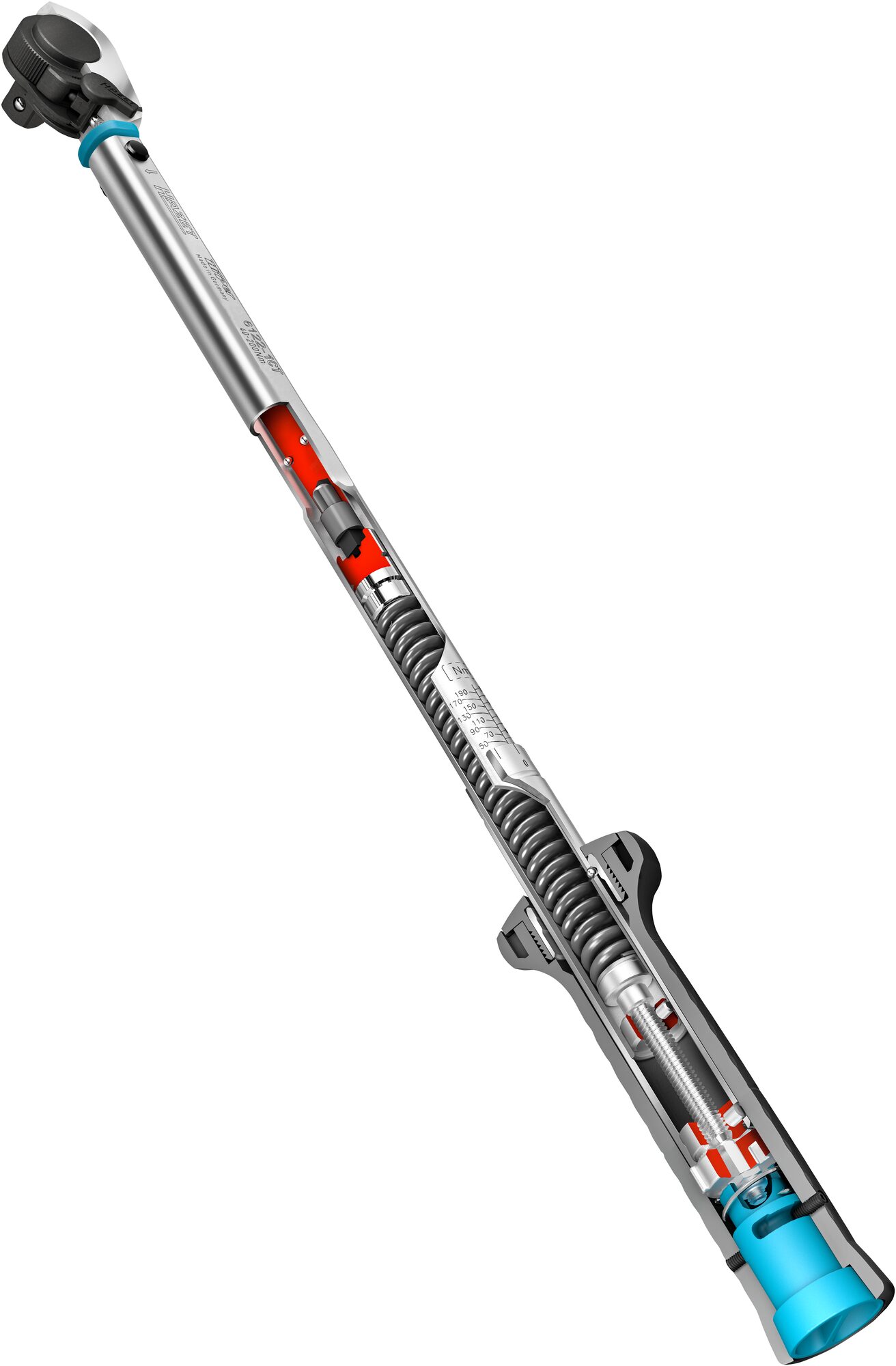 HAZET Drehmomentschlüssel mit DAkkS-Kalibrierschein 6160-1CTCAL · Drehmomentbereich min-max: 600?–?1600 Nm · Genauigkeit: 3% · 1 Zoll (25 mm) Vierkant massiv · 2455 mm HAZET Drehmomentschlüssel mit DAkkS-Kalibrierschein 6160-1CTCAL · Drehmomentbereich min-max: 600?–?1600 Nm · Genauigkeit: 3% · 1 Zoll (25 mm) Vierkant massiv · 2455 mm