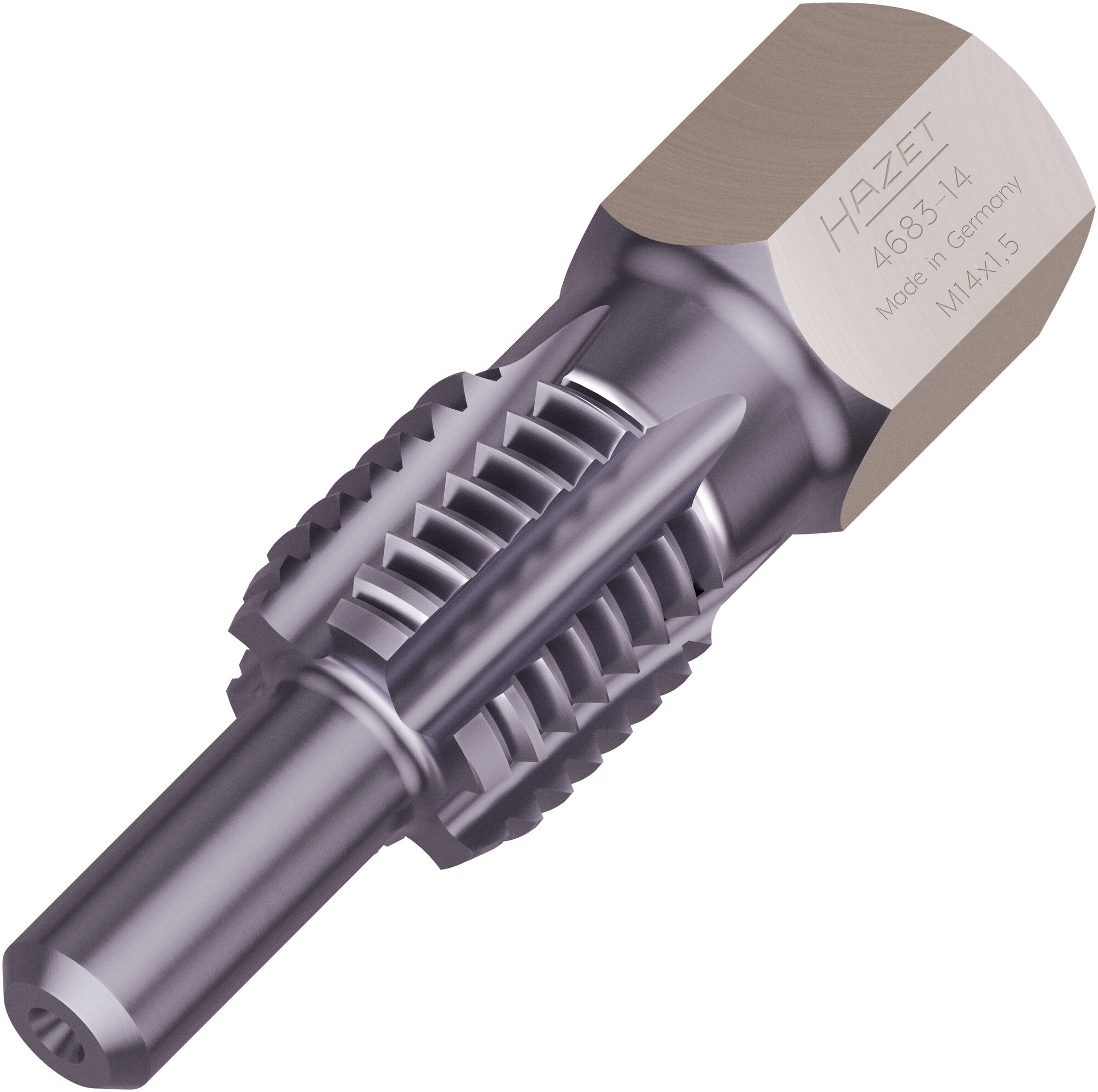 HAZET Gewinde-Nachschneider Abgastemperatur-Sensoren / -Sonden 4683-14 · 13 mm Außen-Sechskant · 45 mm
