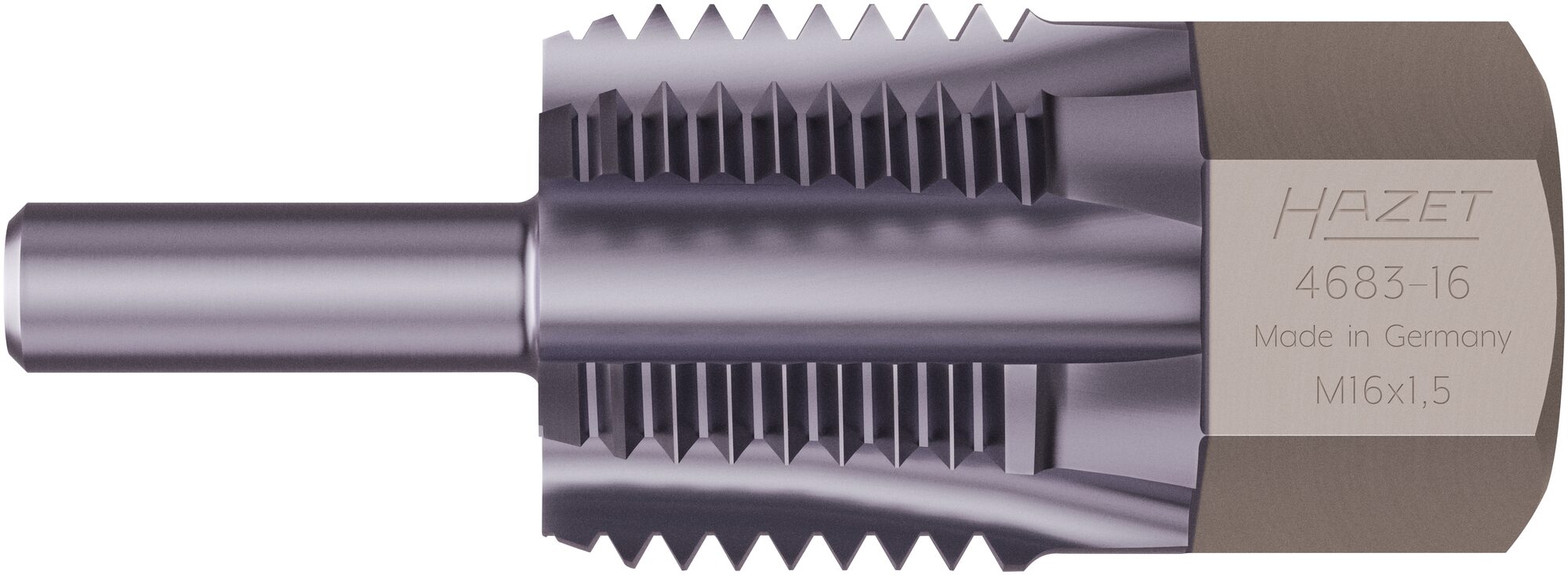 HAZET Gewinde-Nachschneider Abgastemperatur-Sensoren / -Sonden 4683-16 · 13 mm Außen-Sechskant · 43 mm