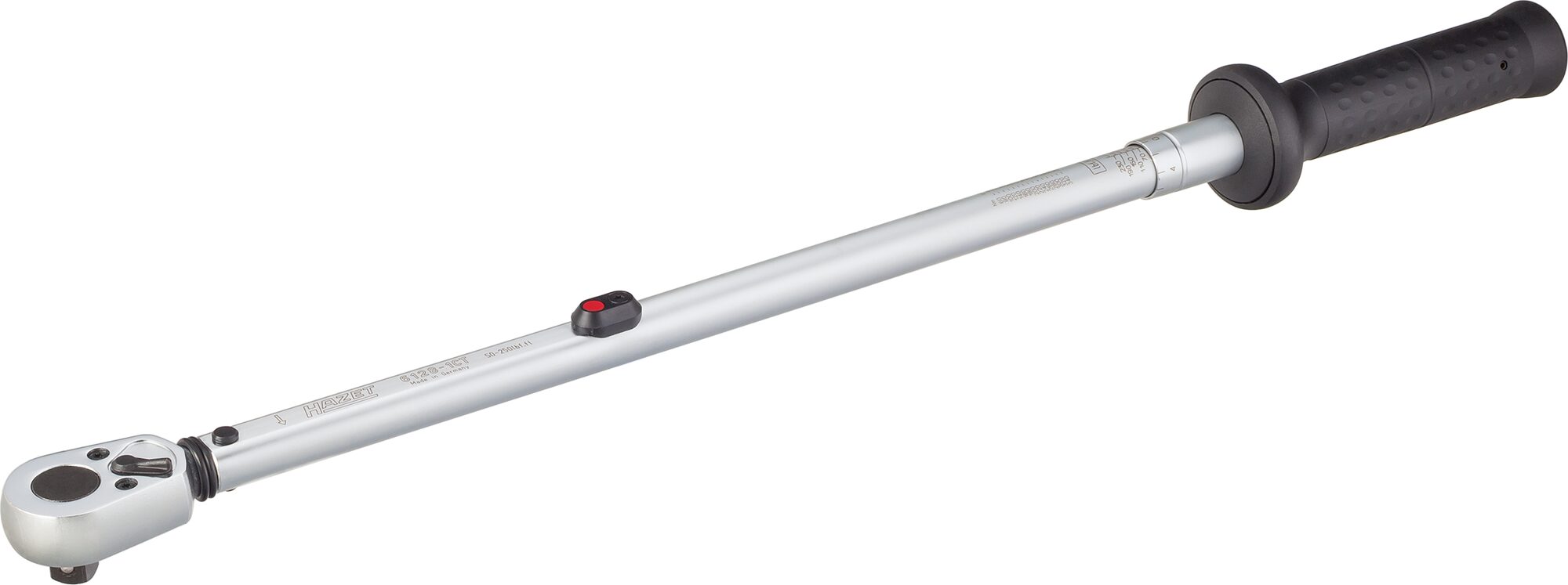 HAZET Drehmomentschlüssel · US-STANDARD 6128-1CT · Drehmomentbereich min-max: 67.8–339 Nm · lbf min-max: 50–250 lbf.ft · Genauigkeit: 3% · 1/2 Zoll (12,5 mm) Vierkant massiv · 660 mm HAZET Drehmomentschlüssel · US-STANDARD 6128-1CT · Drehmomentbereich min-max: 67.8–339 Nm · lbf min-max: 50–250 lbf.ft · Genauigkeit: 3% · 1/2 Zoll (12,5 mm) Vierkant massiv · 660 mm