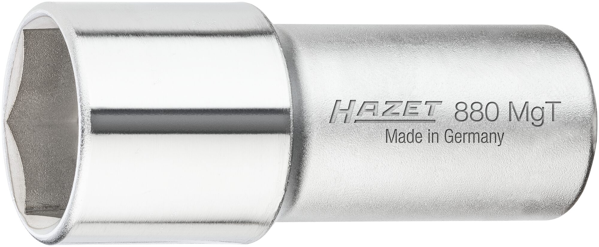 HAZET Zündkerzen Steckschlüsseleinsatz 880MGT · 3/8 Zoll (10 mm) Vierkant hohl · Außen Sechskant Profil · SW 20,8 mm · 13/16