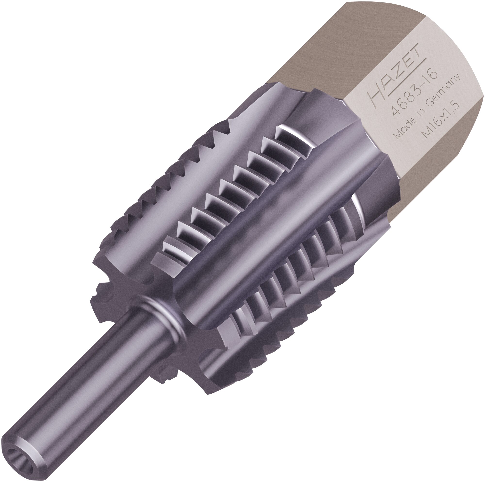 HAZET Gewinde-Nachschneider Abgastemperatur-Sensoren / -Sonden 4683-16 · 13 mm Außen-Sechskant · 43 mm