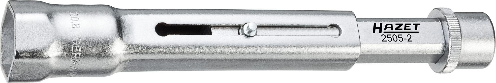 HAZET Zündkerzen-Schlüssel 2505-2 · Vierkant hohl 10 mm (3/8 Zoll) · Außen Sechskant Profil · 20.8 mm · 13/16 ?