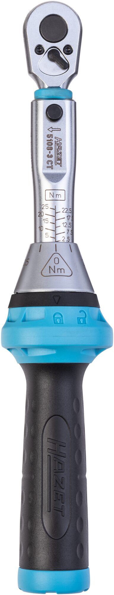 HAZET Drehmoment-Schlüssel 5108-3CT · Nm min-max: 2.5–25 Nm 1/4" HAZET Drehmoment-Schlüssel 5108-3CT · Nm min-max: 2.5–25 Nm 1/4"