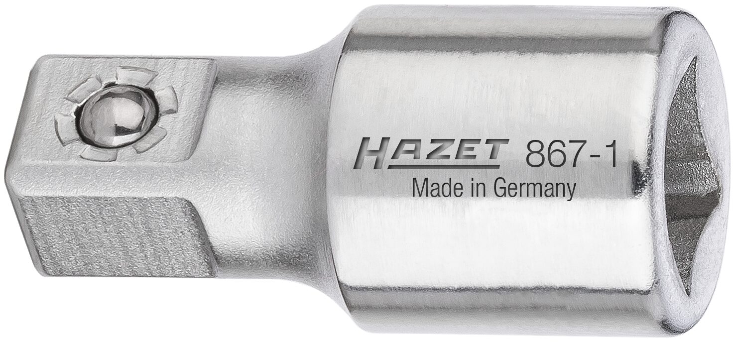 HAZET Verlängerung 867-1 · Vierkant hohl 6,3 mm (1/4 Zoll) · Vierkant massiv 6,3 mm (1/4 Zoll)