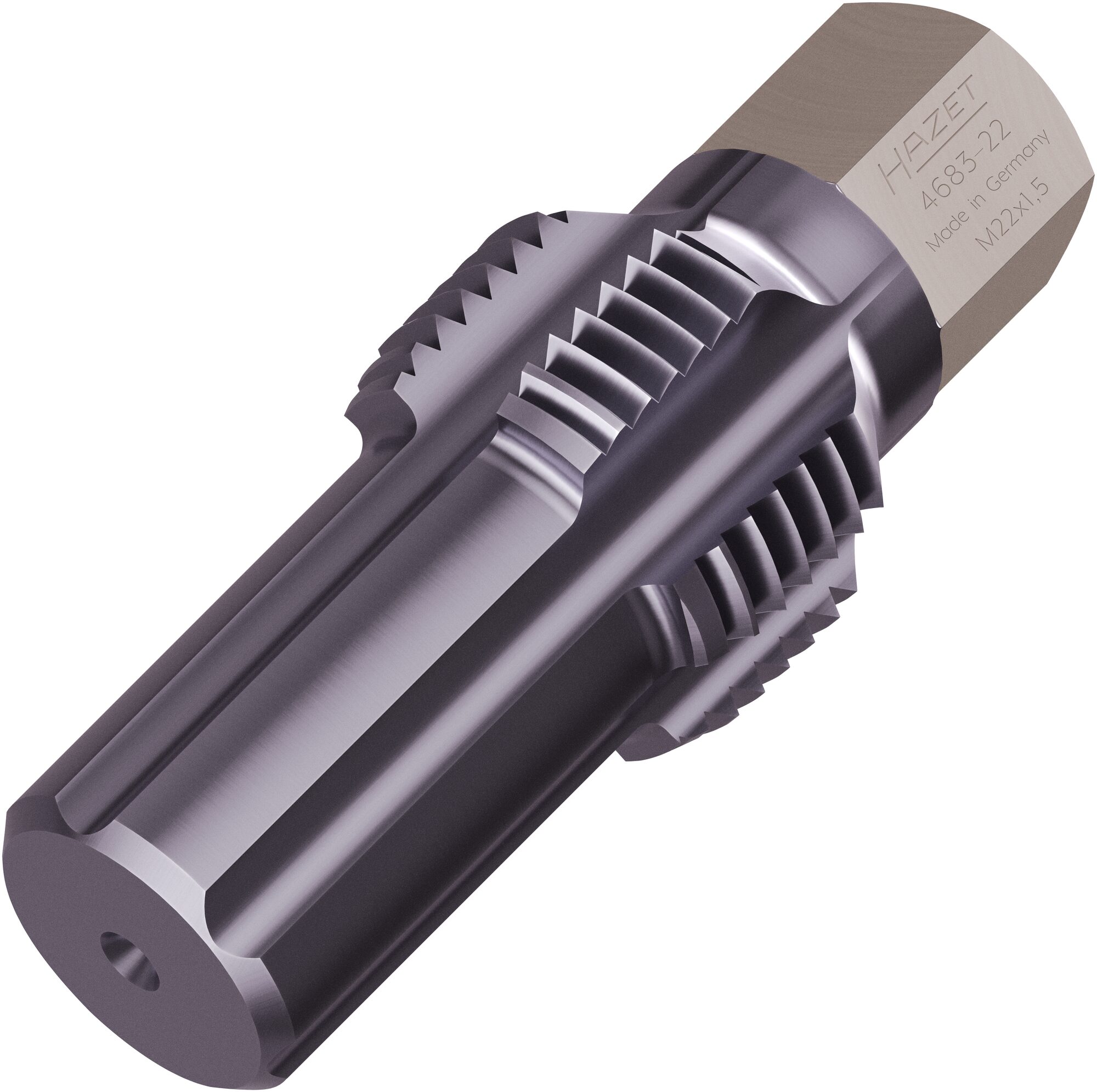 HAZET Gewinde-Nachschneider Abgastemperatur-Sensoren / -Sonden 4683-22 · 13 mm Außen-Sechskant · 50 mm