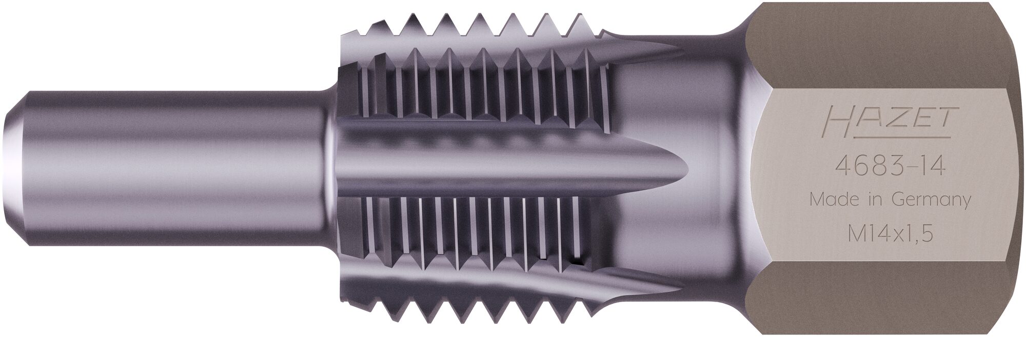 HAZET Gewinde-Nachschneider Abgastemperatur-Sensoren / -Sonden 4683-14 · 13 mm Außen-Sechskant · 45 mm