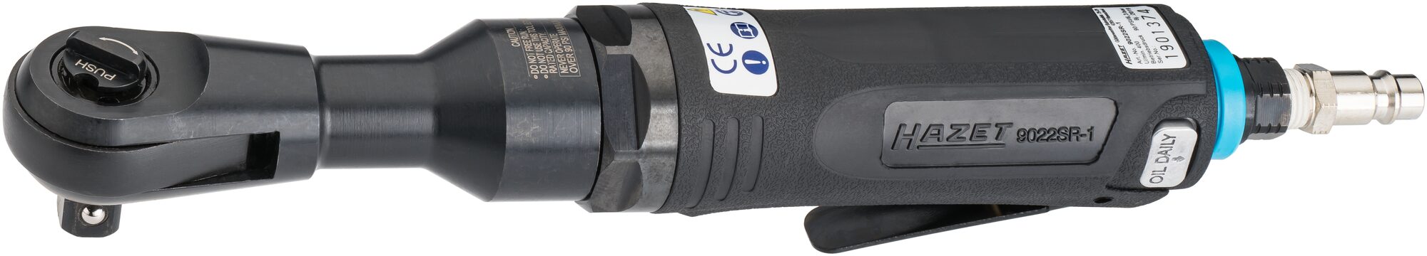 HAZET Schlag-Ratschenschrauber 9022SR-1 · Vierkant massiv 12,5 mm (1/2 Zoll) · Hochleistungs-Stift-Schlagwerk