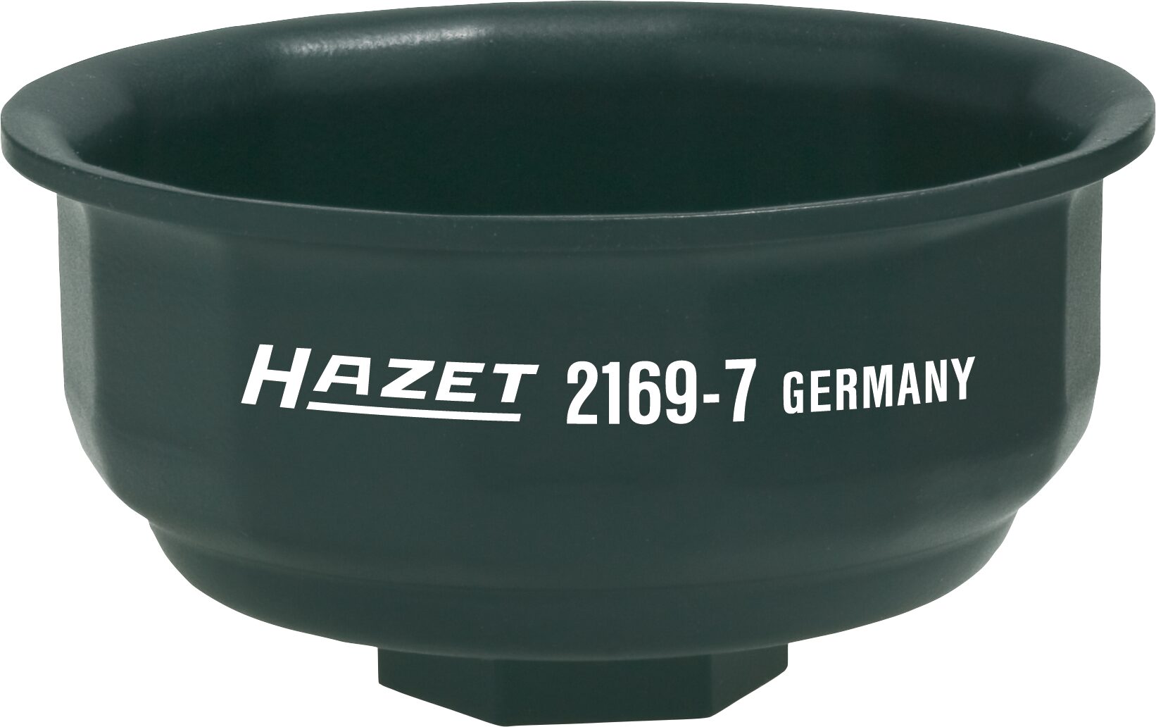 HAZET Ölfilter-Schlüssel 2169-7 · Vierkant hohl 12,5 mm (1/2 Zoll) · Außen 14-kant Profil · 76 mm