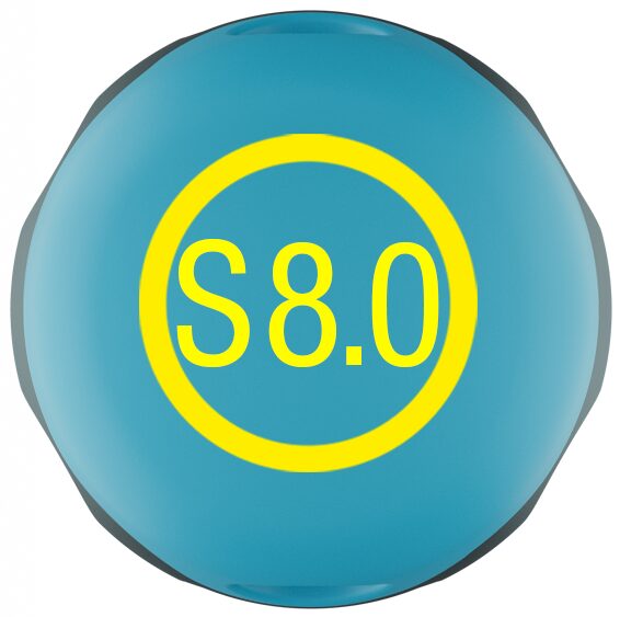 HAZET Schraubendreher 811K-80 · Schlitz Profil · SW 1,2 x 8 mm