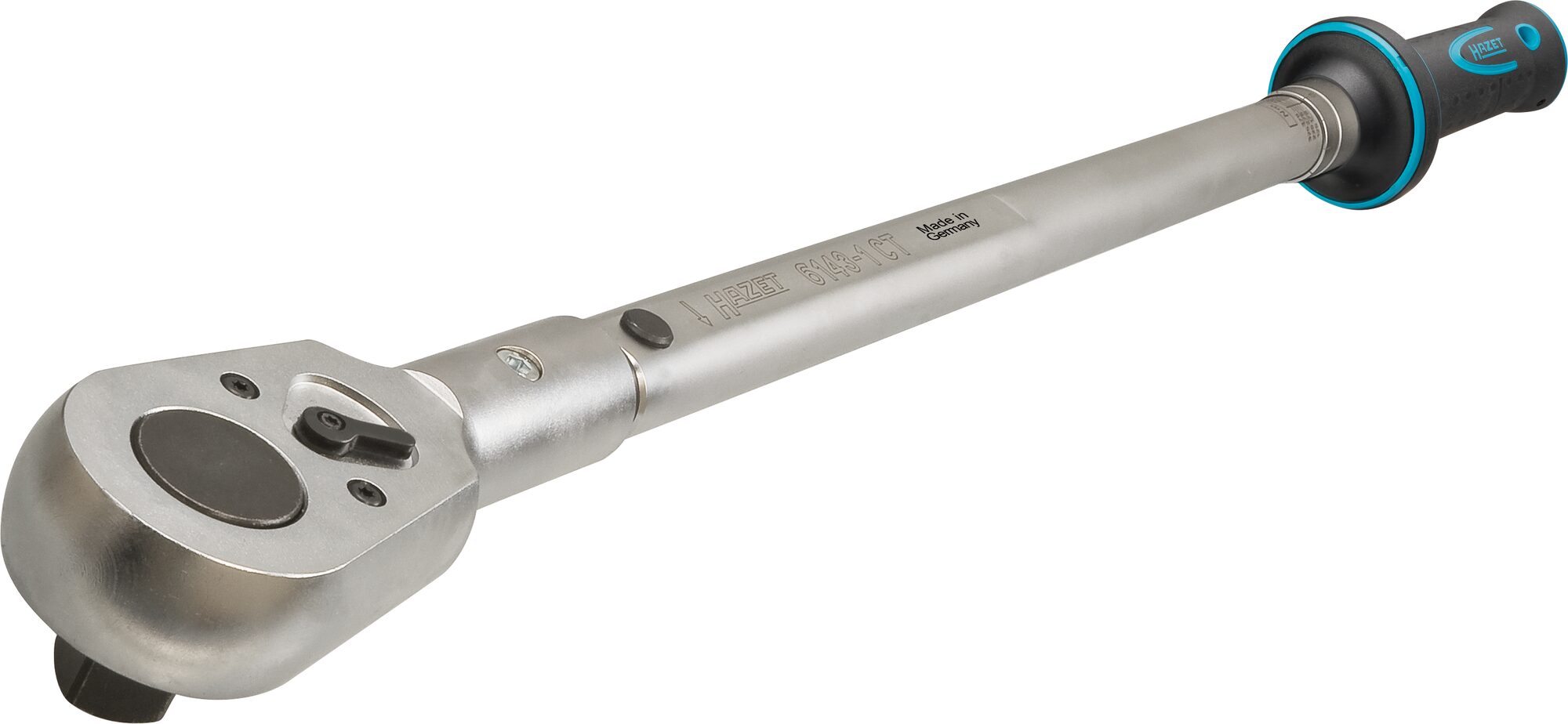 HAZET Drehmomentschlüssel 6143-1CT · Drehmomentbereich min-max: 100–400 Nm · Genauigkeit: 2% · 3/4 Zoll (20 mm) Vierkant massiv · 802 mm