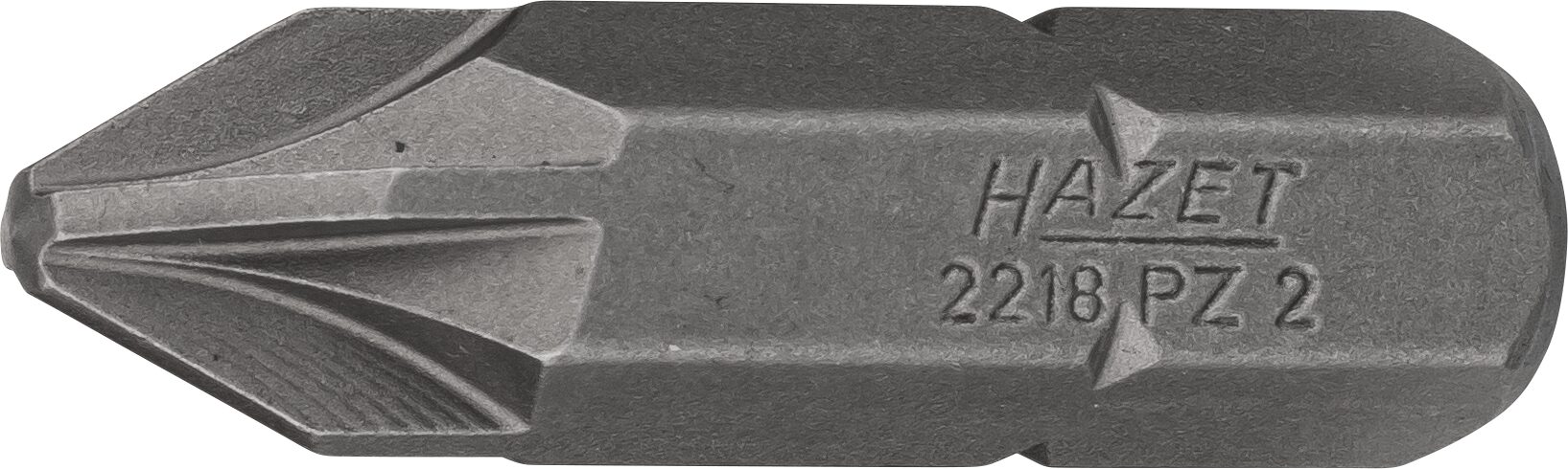 HAZET Bit 2218-PZ2 · Sechskant massiv 8 (5/16 Zoll) · Pozidriv Profil PZ · PZ2