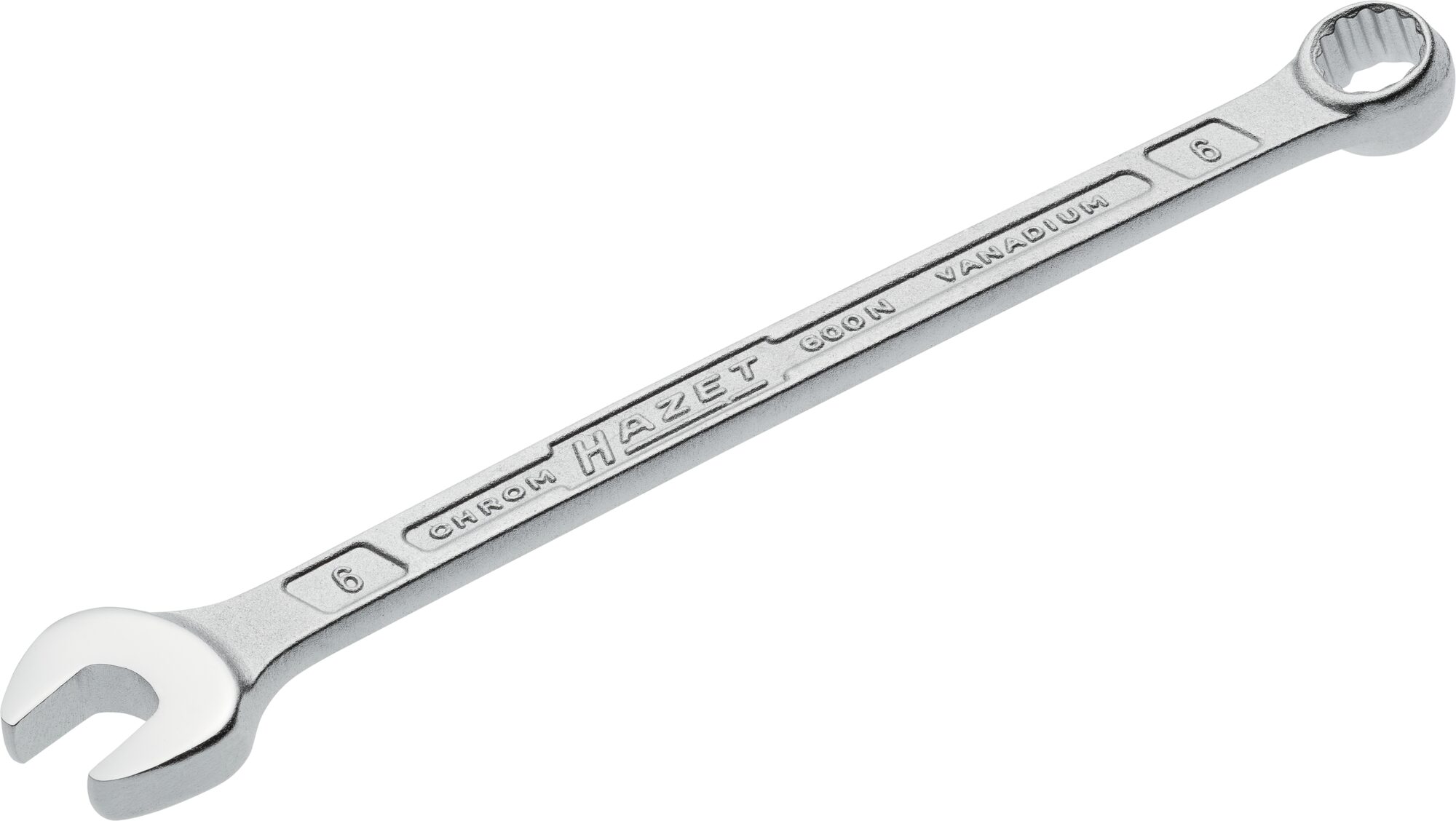 HAZET Ring-Maulschlüssel 600N-6 · Außen Doppel-Sechskant-Tractionsprofil · 6 mm