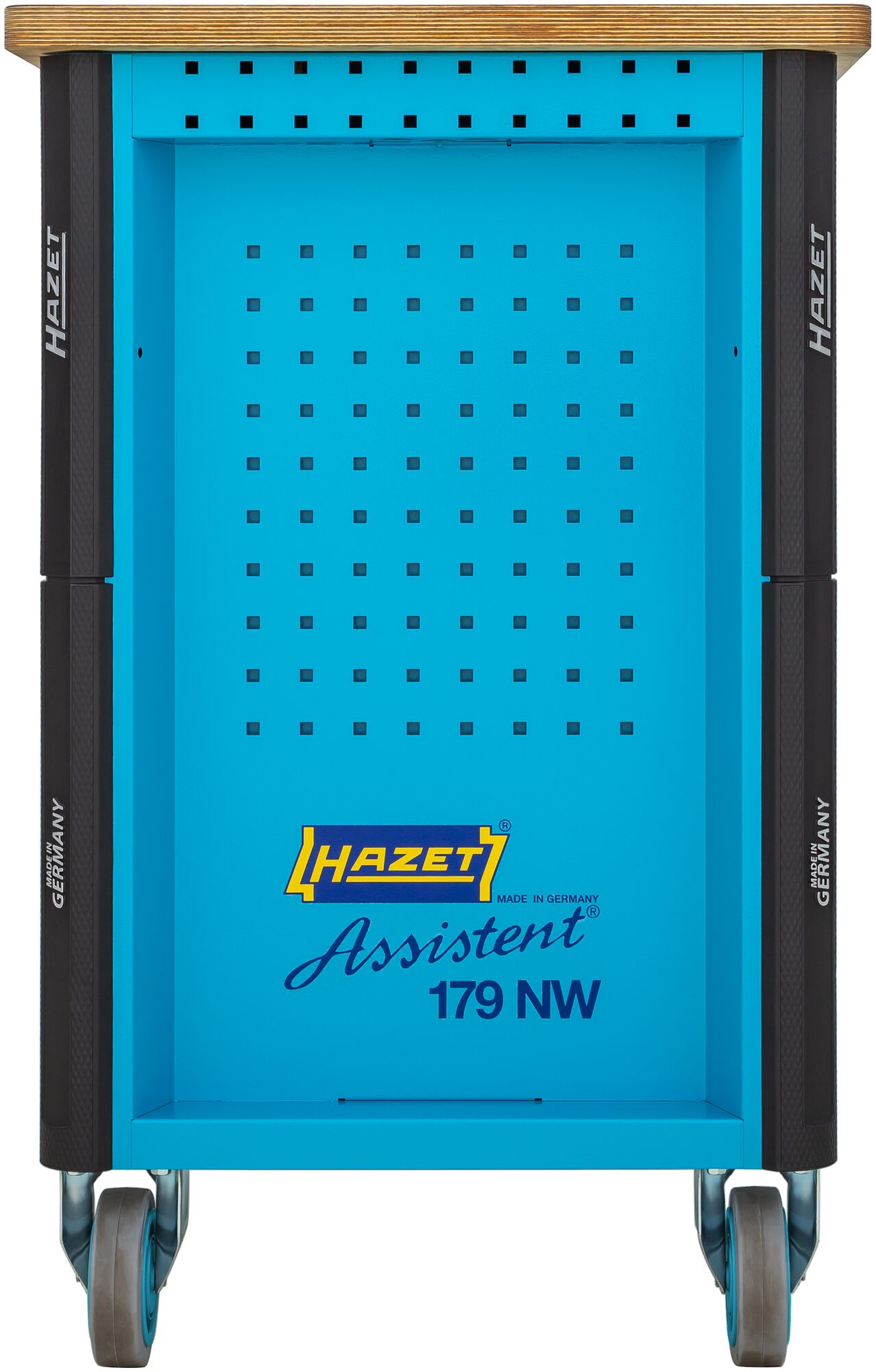 HAZET Fahrbare Werkbank 179NW-7/230 · Schubladen, flach: 6x81x522x398 mm · Schubladen, hoch: 1x166x522x398 mm · Anzahl Werkzeuge: 230