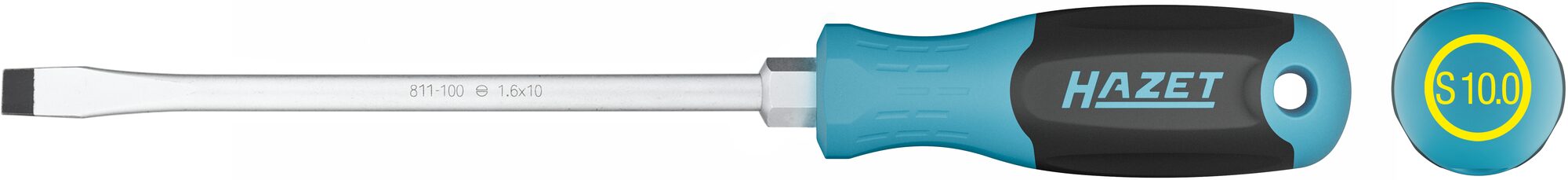 HAZET Schraubendreher 811-100 · Schlitz Profil · SW 1,6 x 10 mm