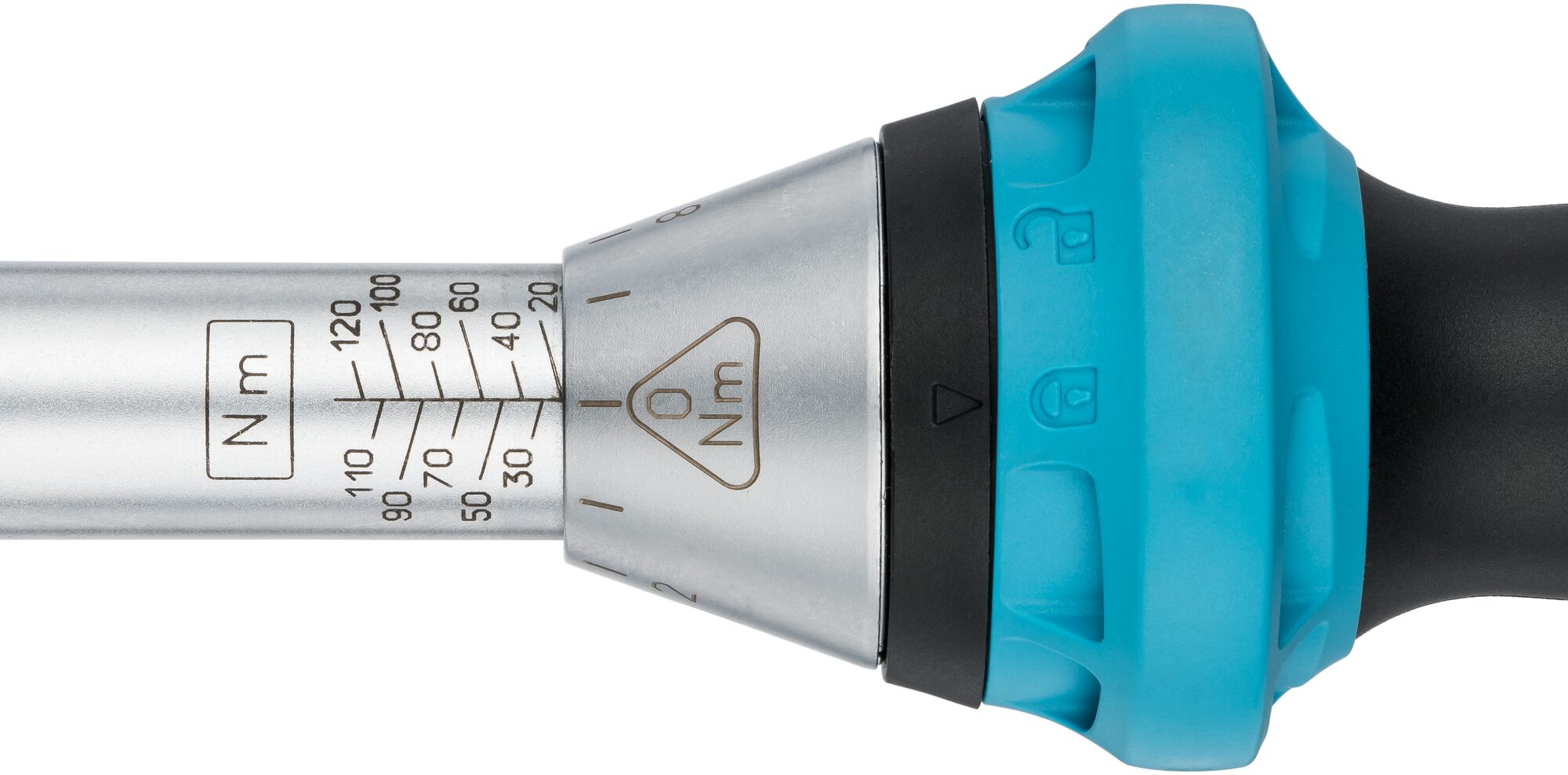 HAZET Drehmoment-Schlüssel 5121-3CT · Nm min-max: 20–120 Nm · Toleranz: 3% · Vierkant massiv 12,5 mm (1/2 Zoll)