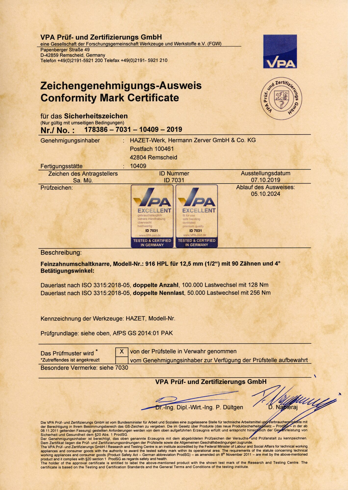 HAZET HiPer Feinzahn-Umschaltknarre · lang 916HPL · Vierkant massiv 12,5 mm (1/2 Zoll) HAZET HiPer Feinzahn-Umschaltknarre · lang 916HPL · Vierkant massiv 12,5 mm (1/2 Zoll)