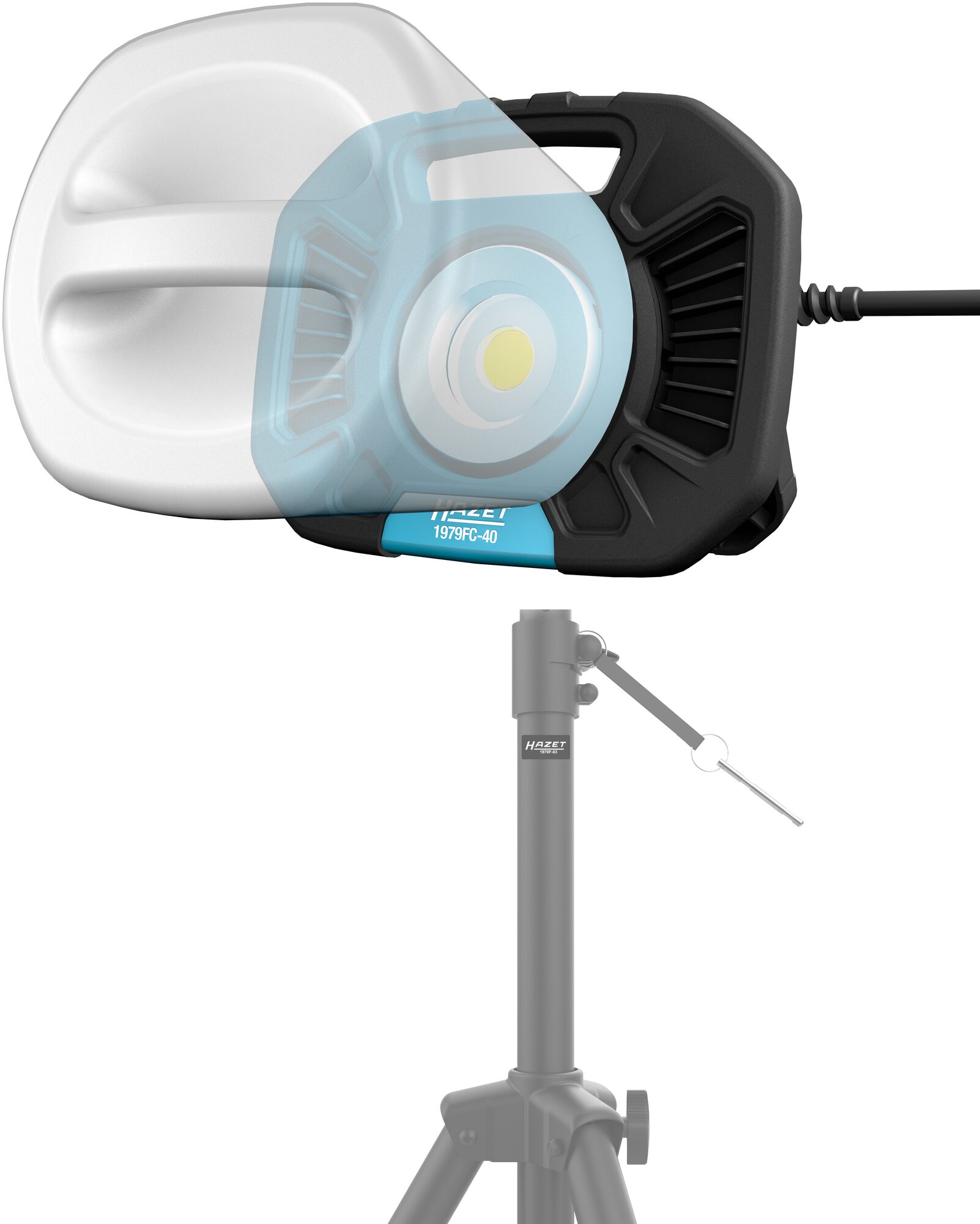 HAZET LED Arbeitsstrahler · 40 Watt 1979FC-40 HAZET LED Arbeitsstrahler · 40 Watt 1979FC-40