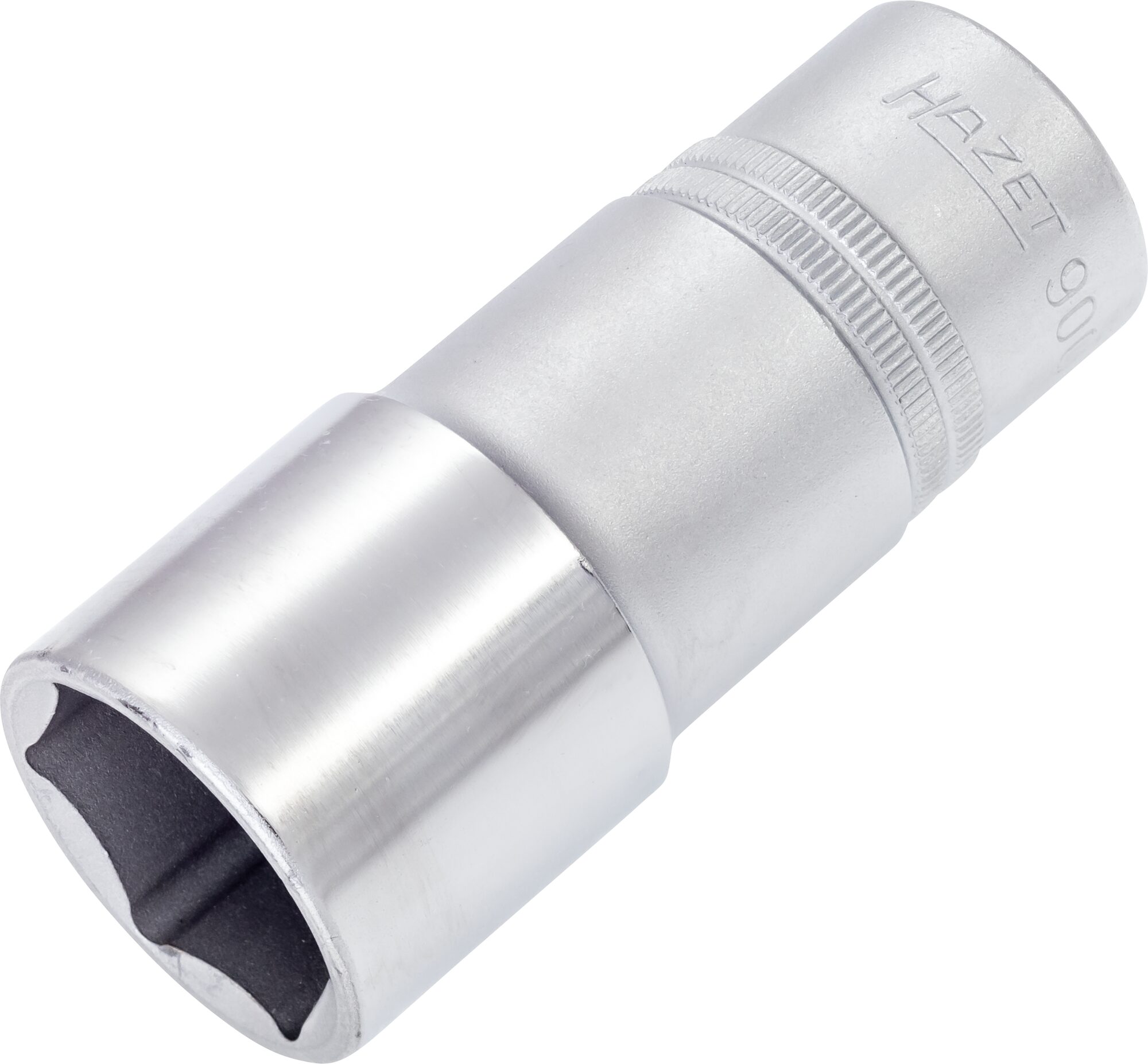 HAZET Steckschlüsseleinsatz · Sechskant 900LG-27 · Vierkant hohl 12,5 mm (1/2 Zoll) · Außen Sechskant-Tractionsprofil · 27 mm