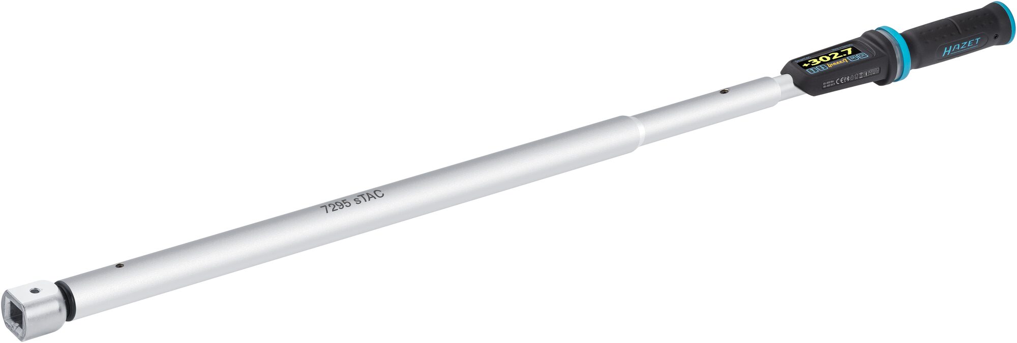 HAZET Elektronischer Drehmoment- / Drehwinkelschlüssel 7295-2STAC · Drehmomentbereich min-max: 65–650 Nm · lbf min-max: 48–480 lbf.ft · Genauigkeit: 1% · 14 x 18 mm Einsteck-Vierkant, 3/4 Zoll (20 mm) Vierkant massiv · 1141 mm HAZET Elektronischer Drehmoment- / Drehwinkelschlüssel 7295-2STAC · Drehmomentbereich min-max: 65–650 Nm · lbf min-max: 48–480 lbf.ft · Genauigkeit: 1% · 14 x 18 mm Einsteck-Vierkant, 3/4 Zoll (20 mm) Vierkant massiv · 1141 mm