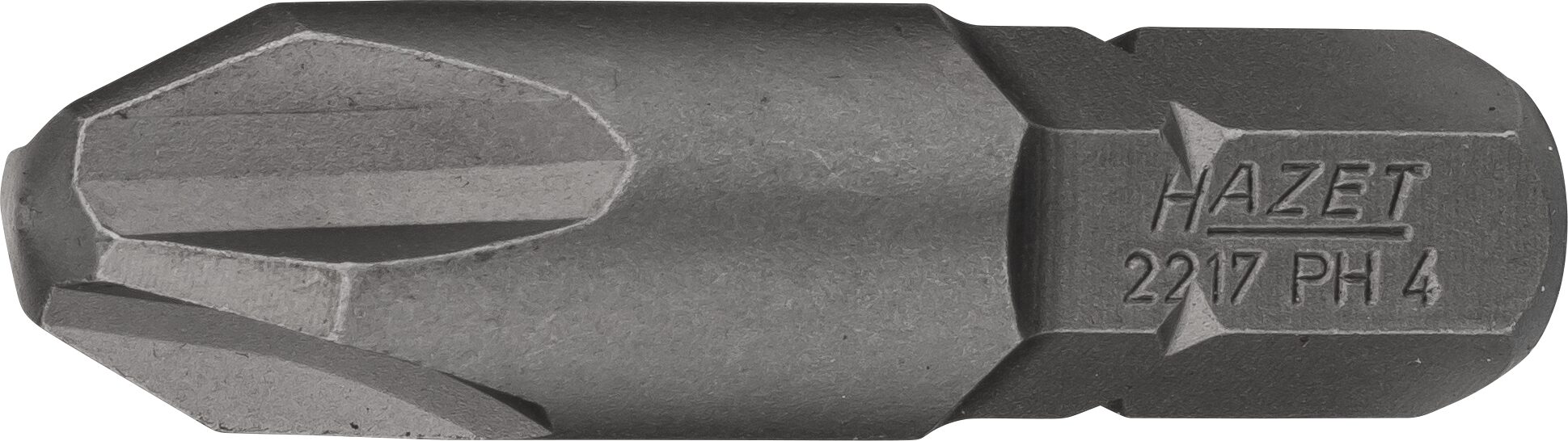 HAZET Bit 2217-PH4 · Sechskant massiv 8 (5/16 Zoll) · Kreuzschlitz Profil PH · PH4
