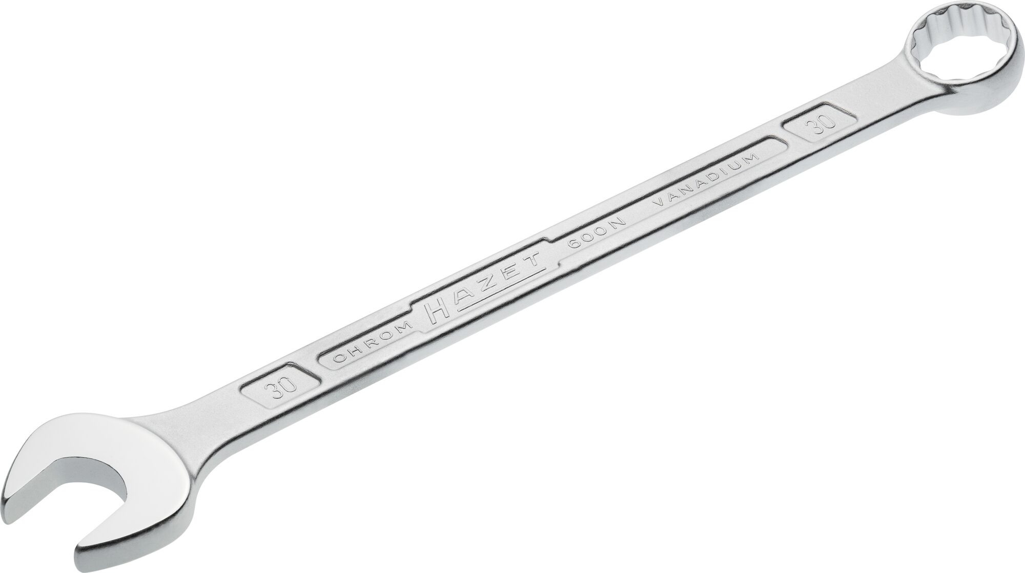HAZET Ring-Maulschlüssel 600N-30 · Außen Doppel-Sechskant-Tractionsprofil · 30 mm HAZET Ring-Maulschlüssel 600N-30 · Außen Doppel-Sechskant-Tractionsprofil · 30 mm