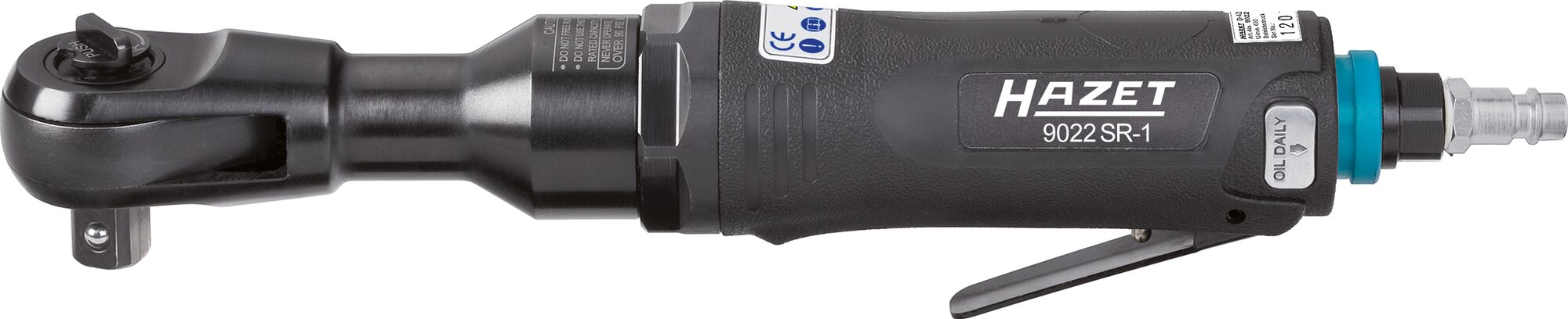 HAZET Schlag-Ratschenschrauber 9022SR-1 · Vierkant massiv 12,5 mm (1/2 Zoll) · Hochleistungs-Stift-Schlagwerk HAZET Schlag-Ratschenschrauber 9022SR-1 · Vierkant massiv 12,5 mm (1/2 Zoll) · Hochleistungs-Stift-Schlagwerk